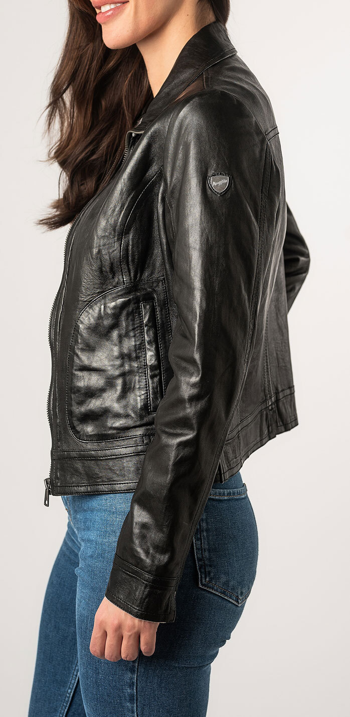 Vêtement en cuir Vestes cuir noir