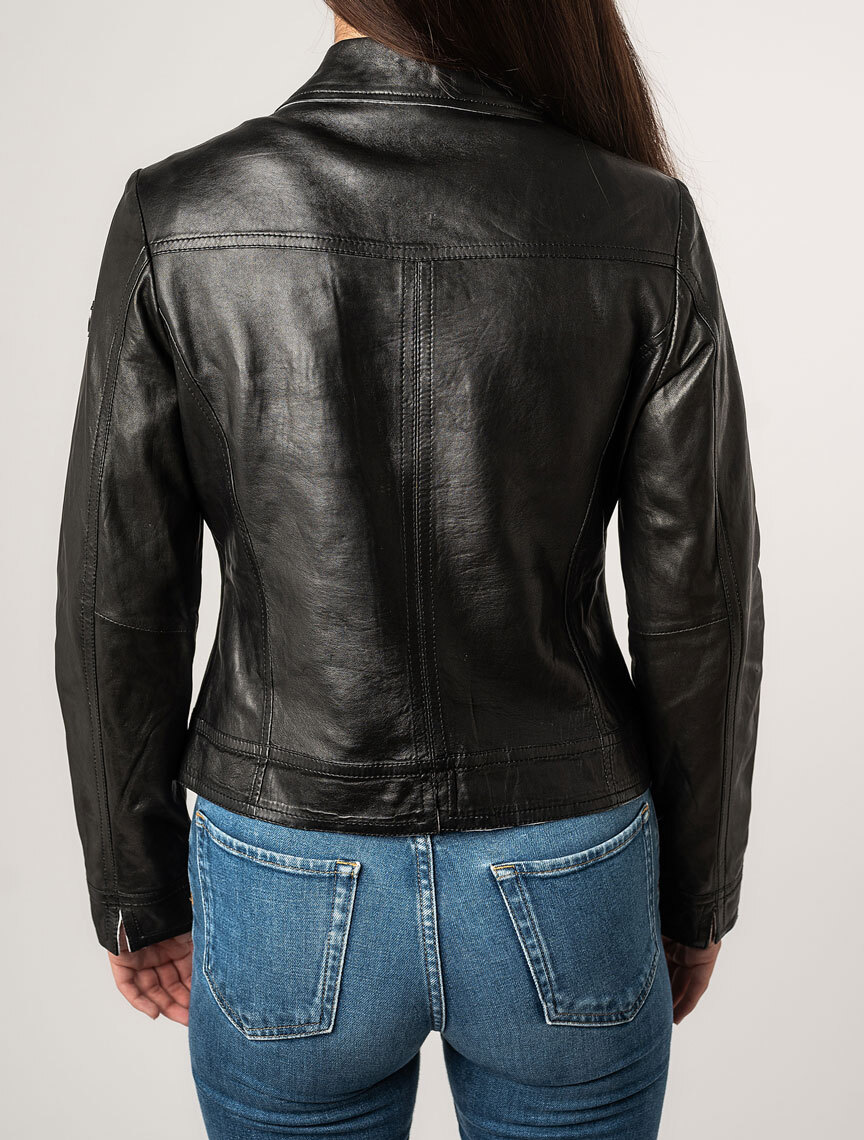 Vêtement en cuir Vestes cuir noir