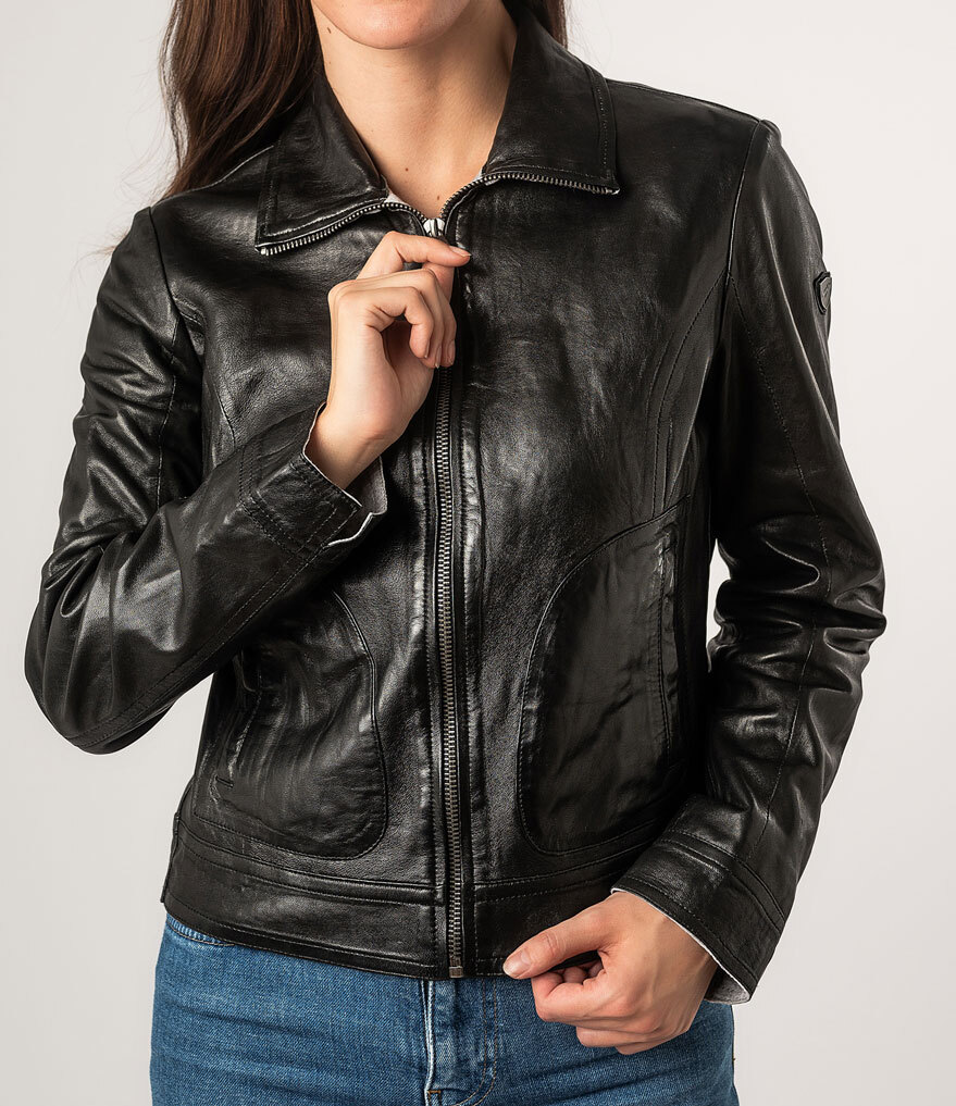 Vêtement en cuir Vestes cuir noir