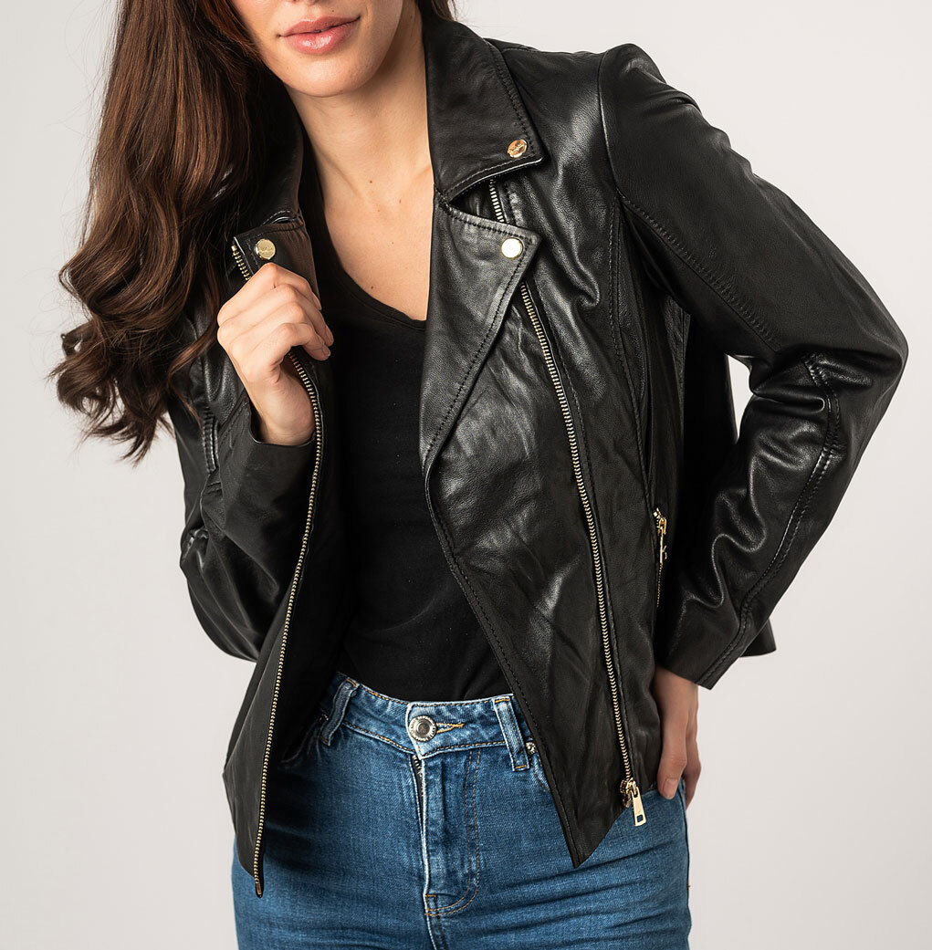 Vêtement en cuir Blousons cuir noir