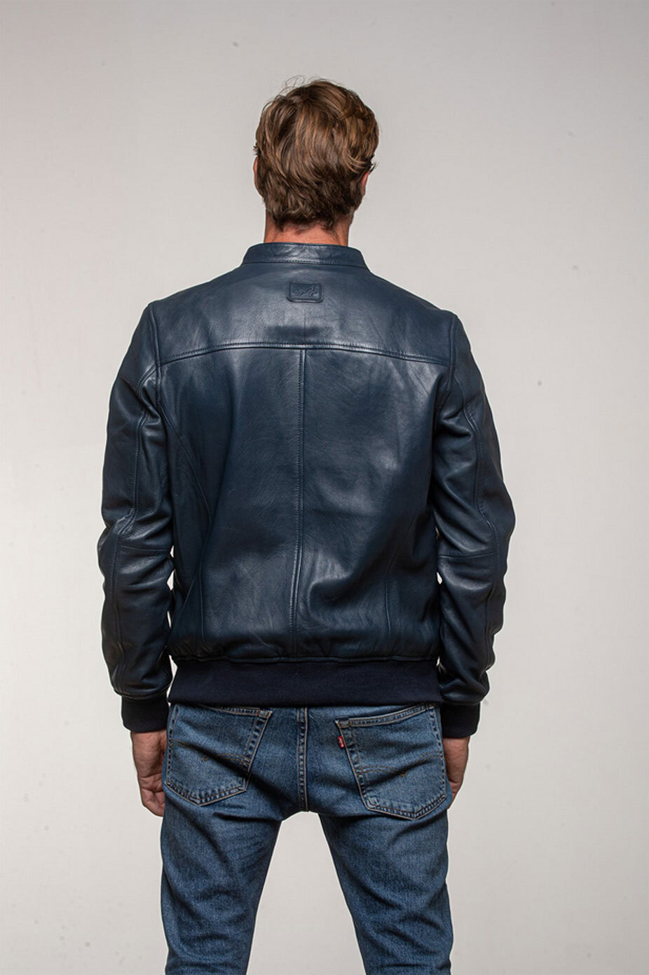 Vêtement en cuir Blousons cuir bleu