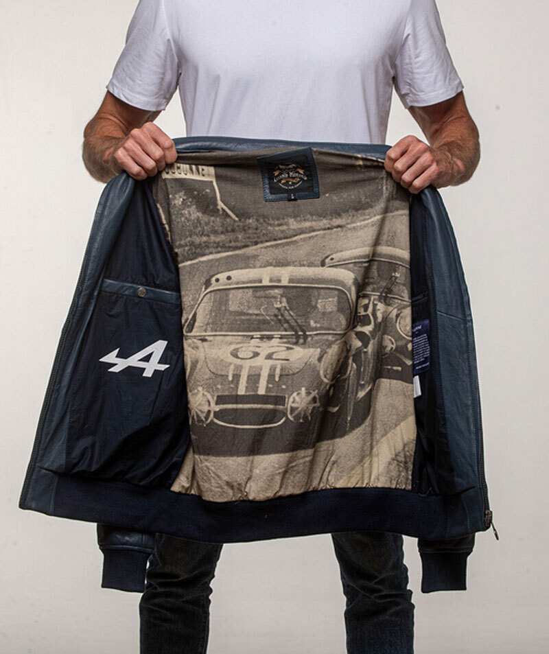 Vêtement en cuir Blousons cuir bleu