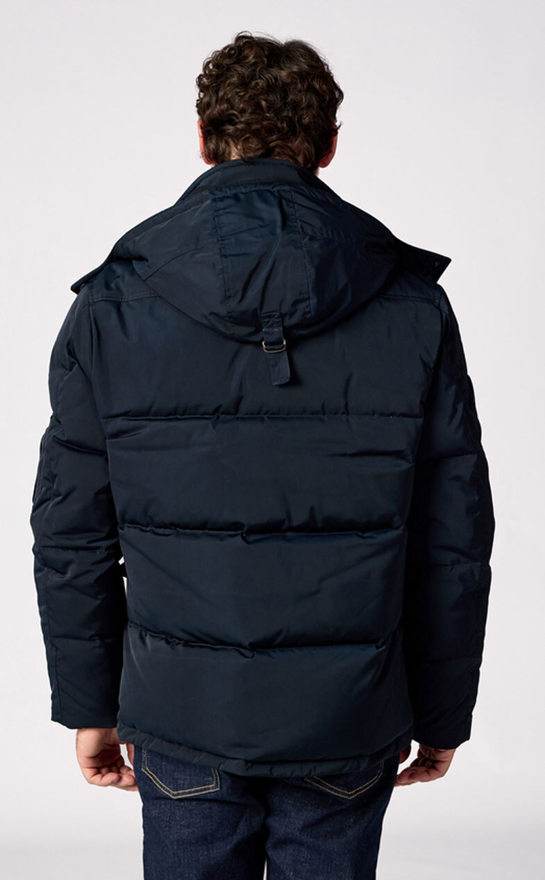 Vêtement en cuir Veste, parka & doudoune textile bleu