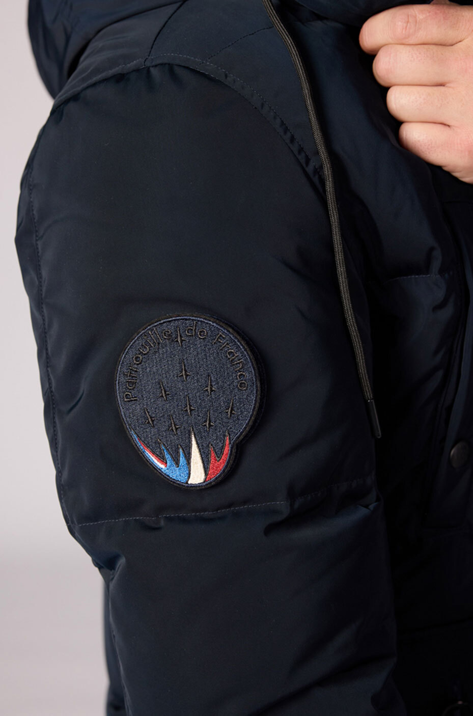 Vêtement en cuir Veste, parka & doudoune textile bleu