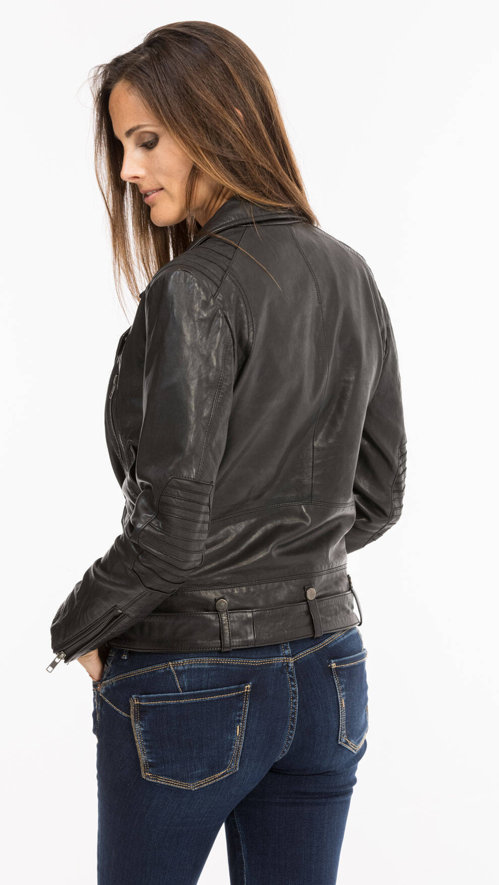 Vêtement en cuir Les bonnes affaires Femme noir