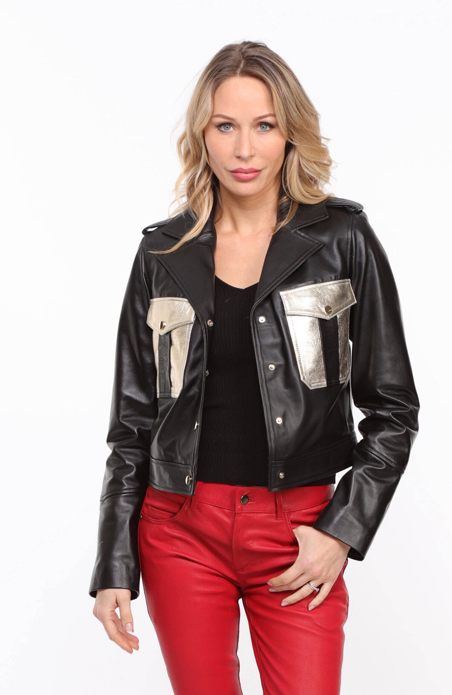 Vêtement en cuir Vestes cuir noir