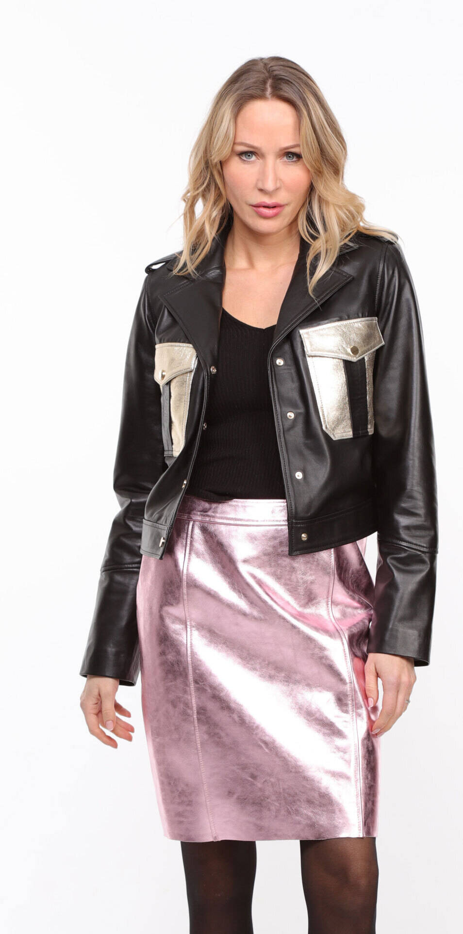 Vêtement en cuir Vestes cuir noir