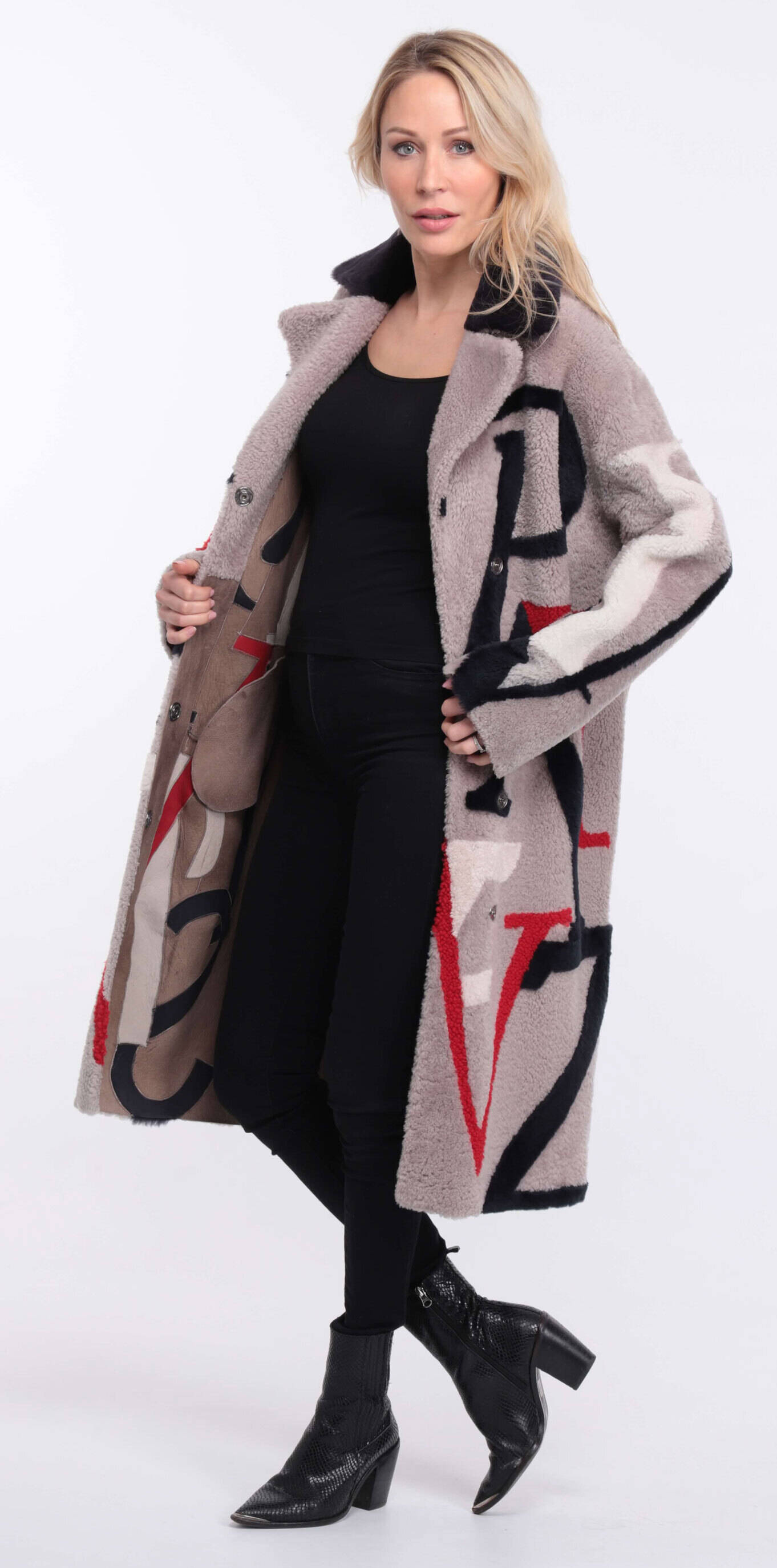 Vêtement en cuir Manteaux cuir gris