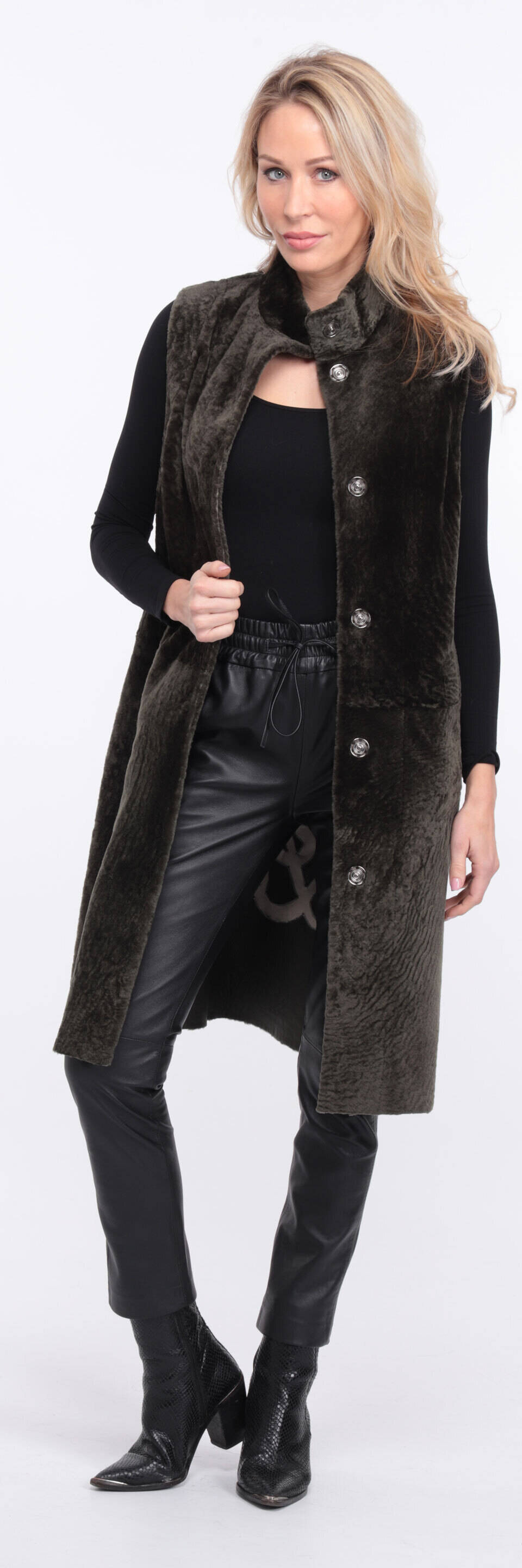 Vêtement en cuir Gilets cuir & fourrure  