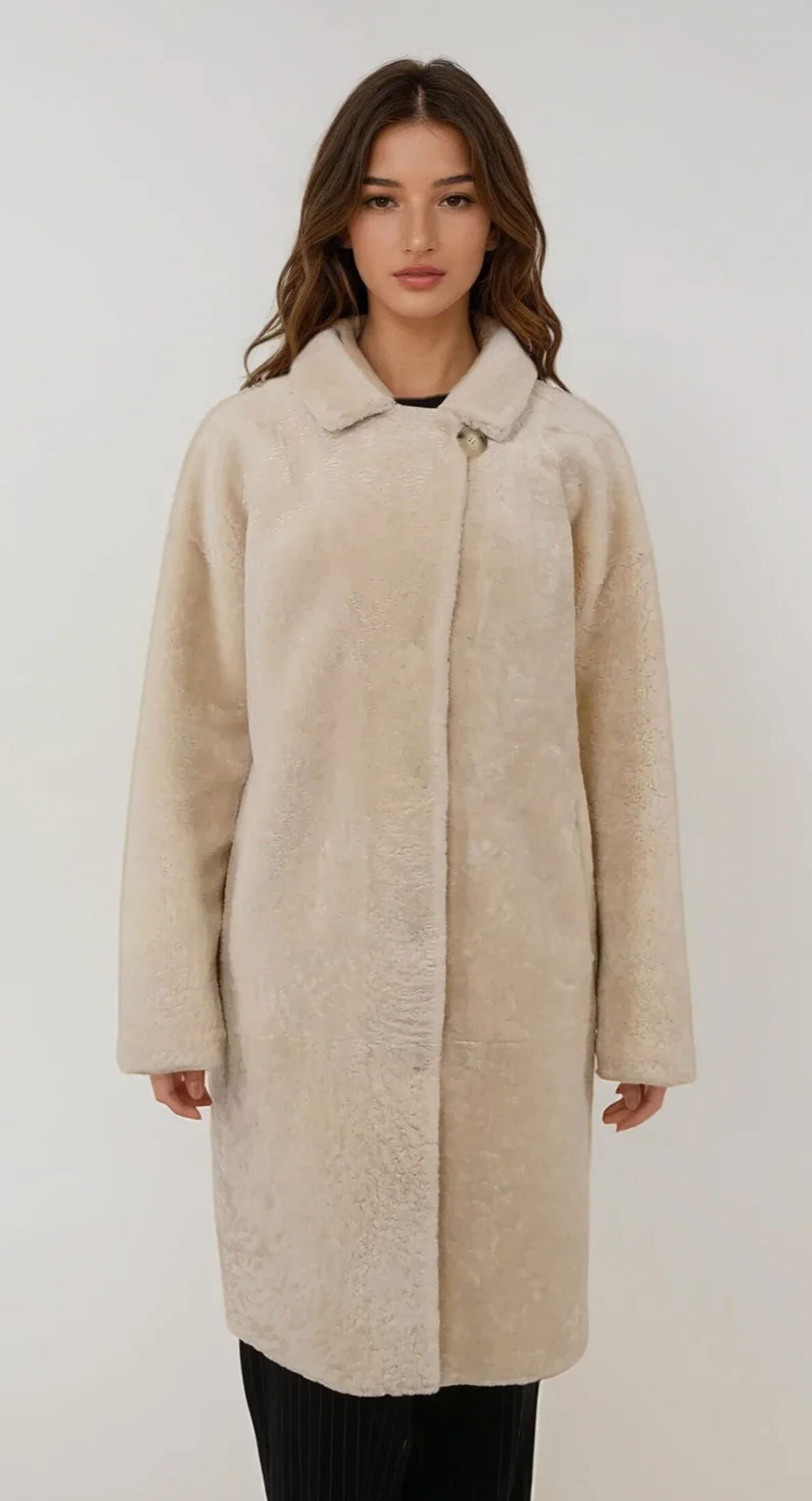 Vêtement en cuir Manteaux cuir beige