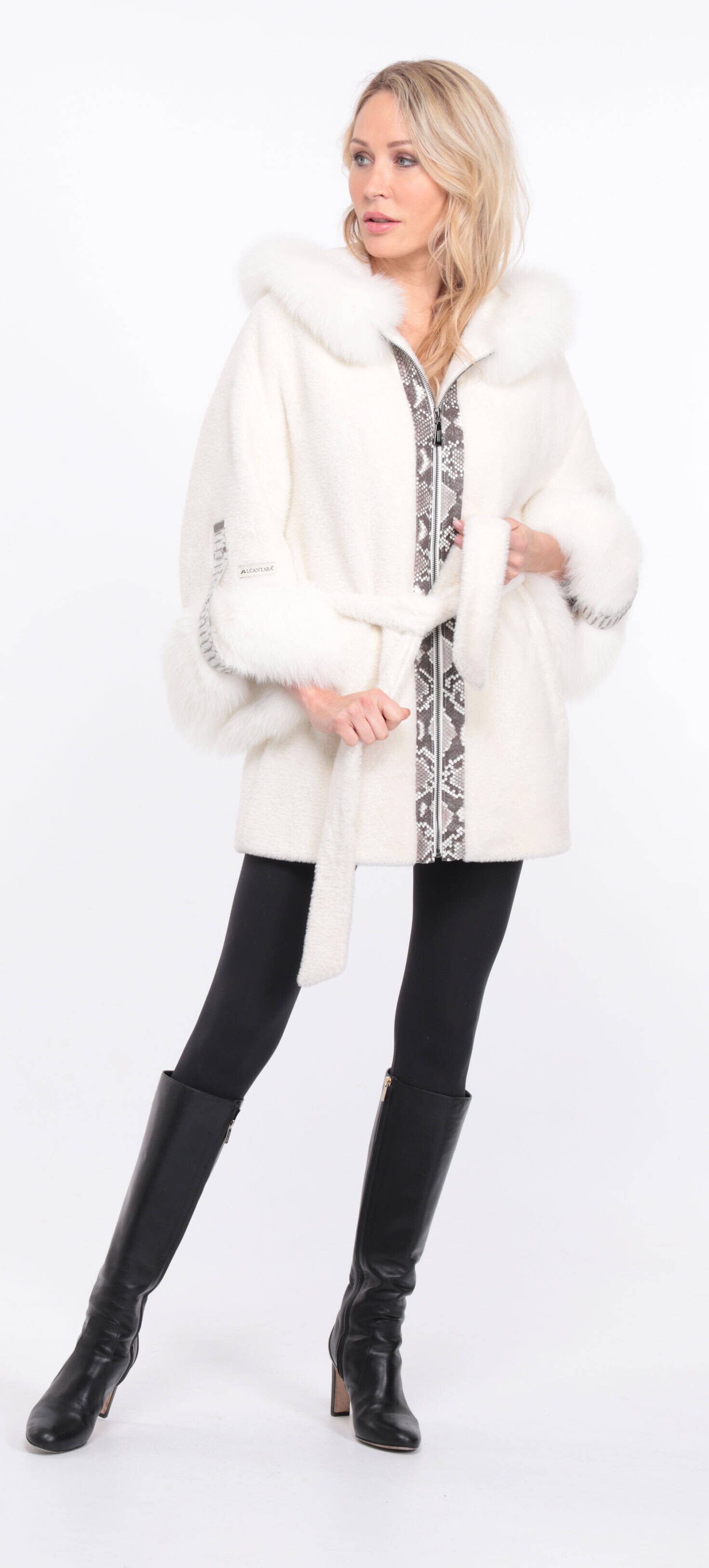 Vêtement en cuir Manteaux cuir blanc