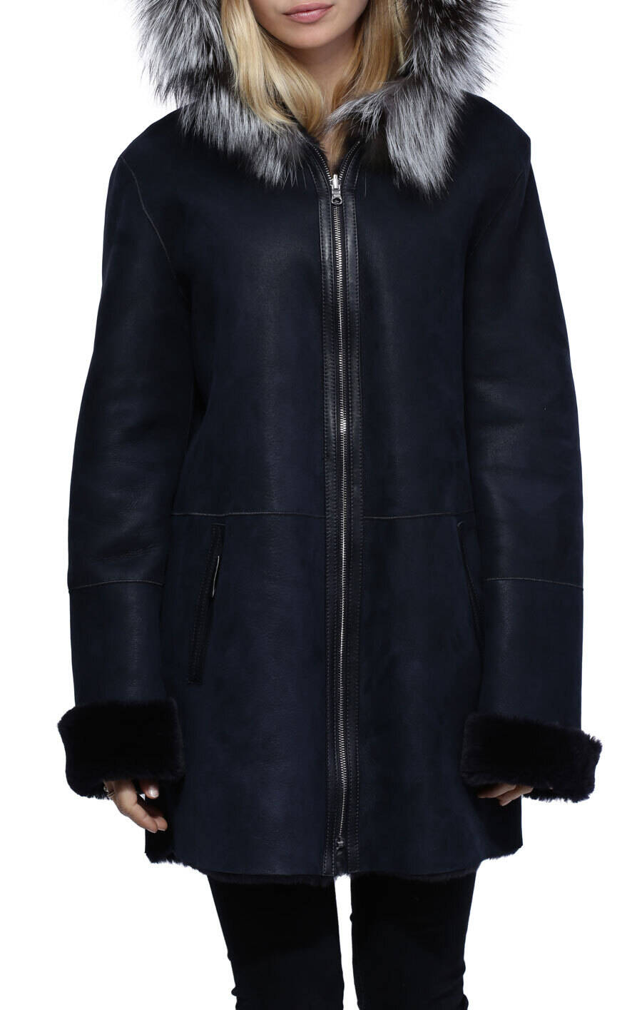 Manteau mouton noir femme online