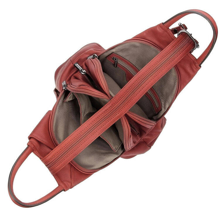 Vêtement en cuir Maroquinerie femme rouge