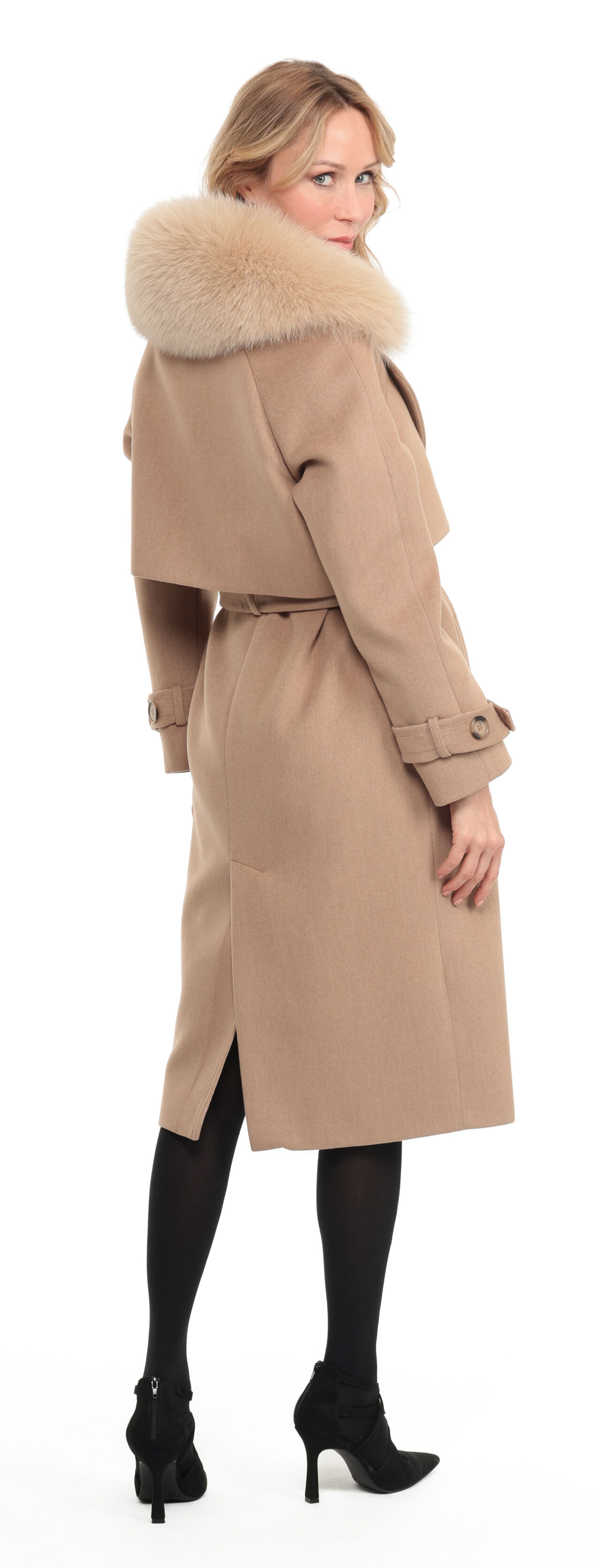 Vêtement en cuir Manteaux cuir taupe