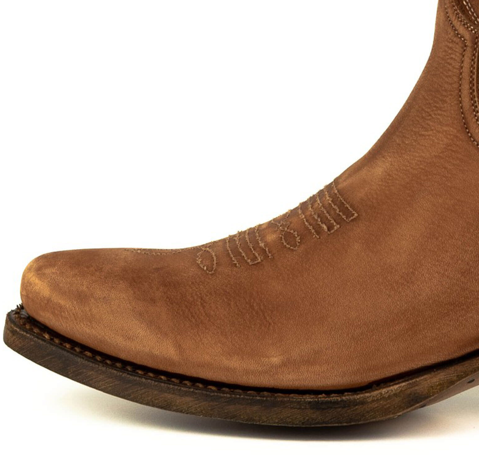 Vêtement en cuir Santiags femme cognac