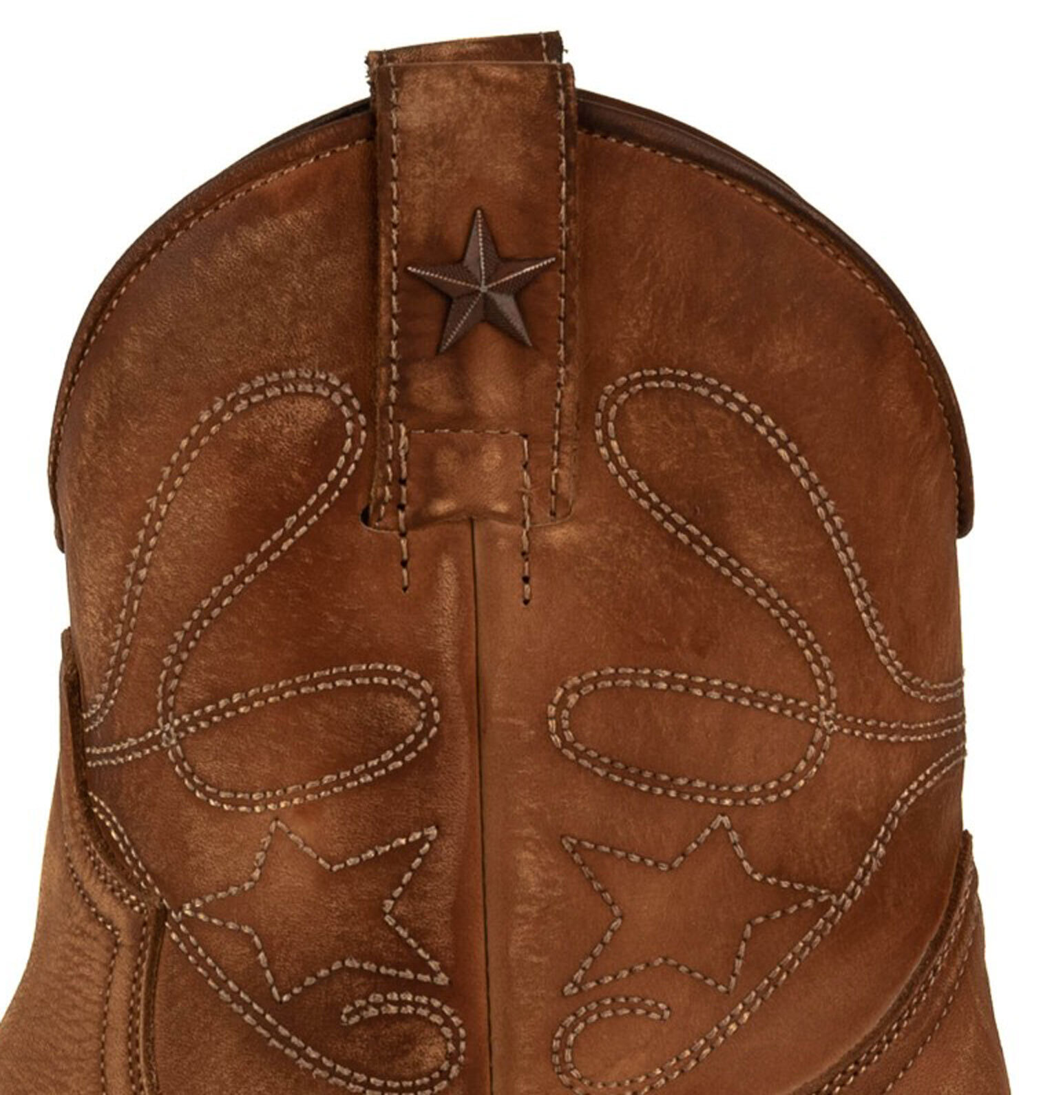 Vêtement en cuir Santiags femme cognac