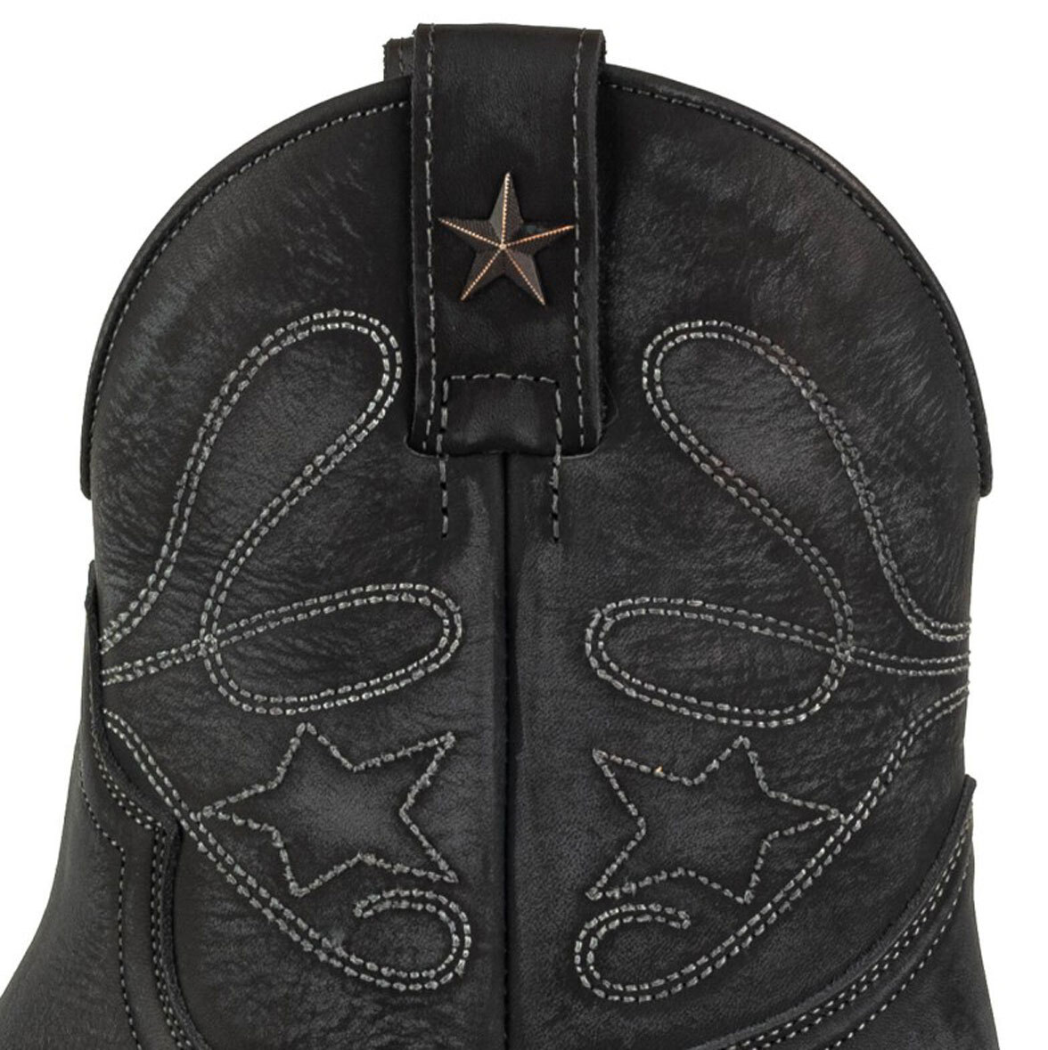 Vêtement en cuir Santiags femme noir