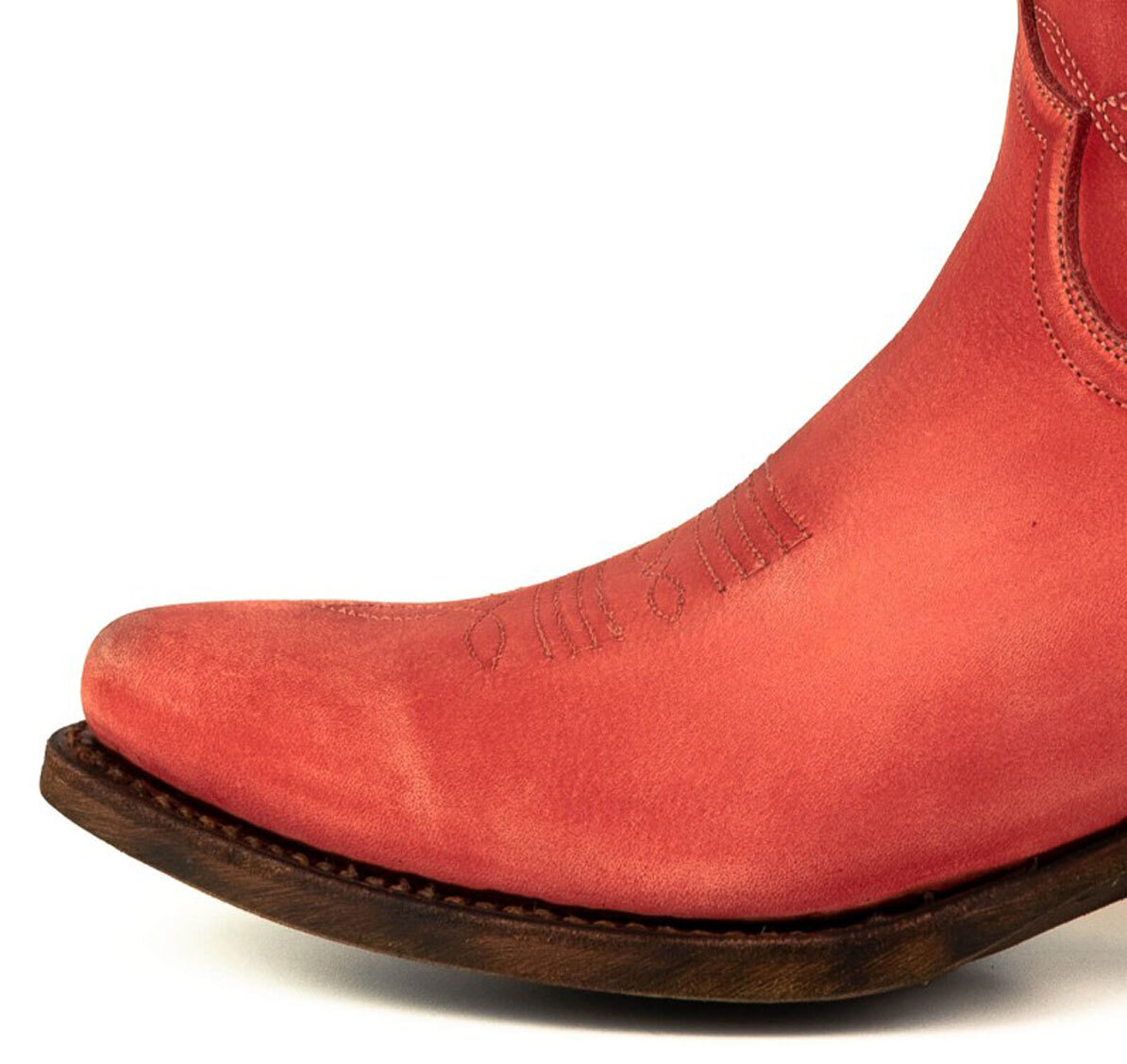 Vêtement en cuir Santiags femme rouge