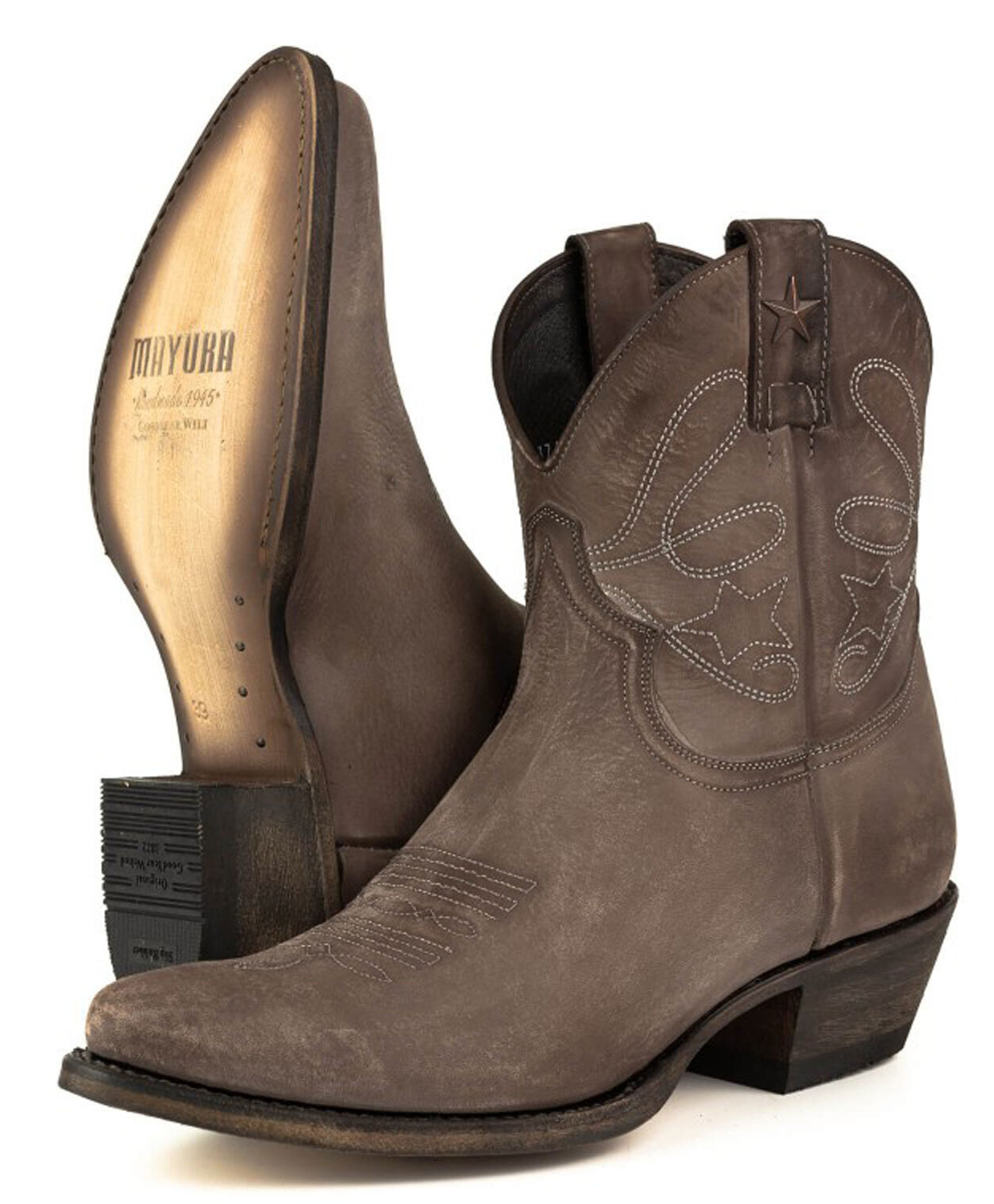 Vêtement en cuir Santiags femme marron