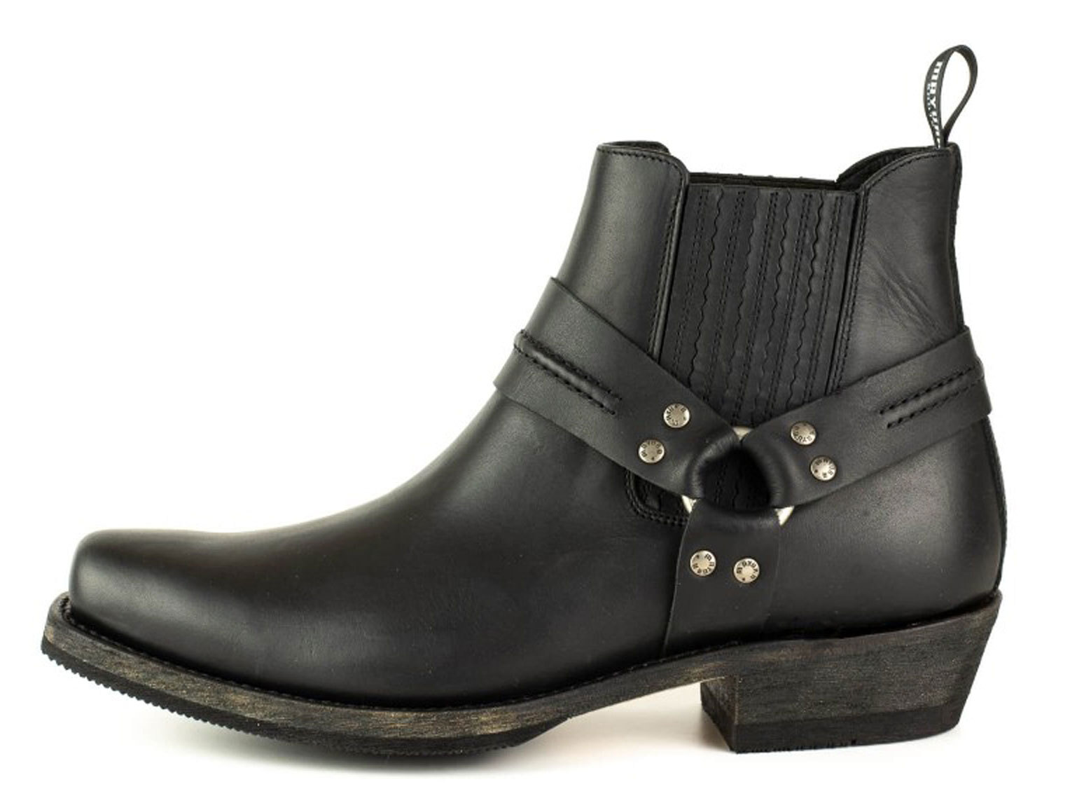 Vêtement en cuir Santiags homme noir