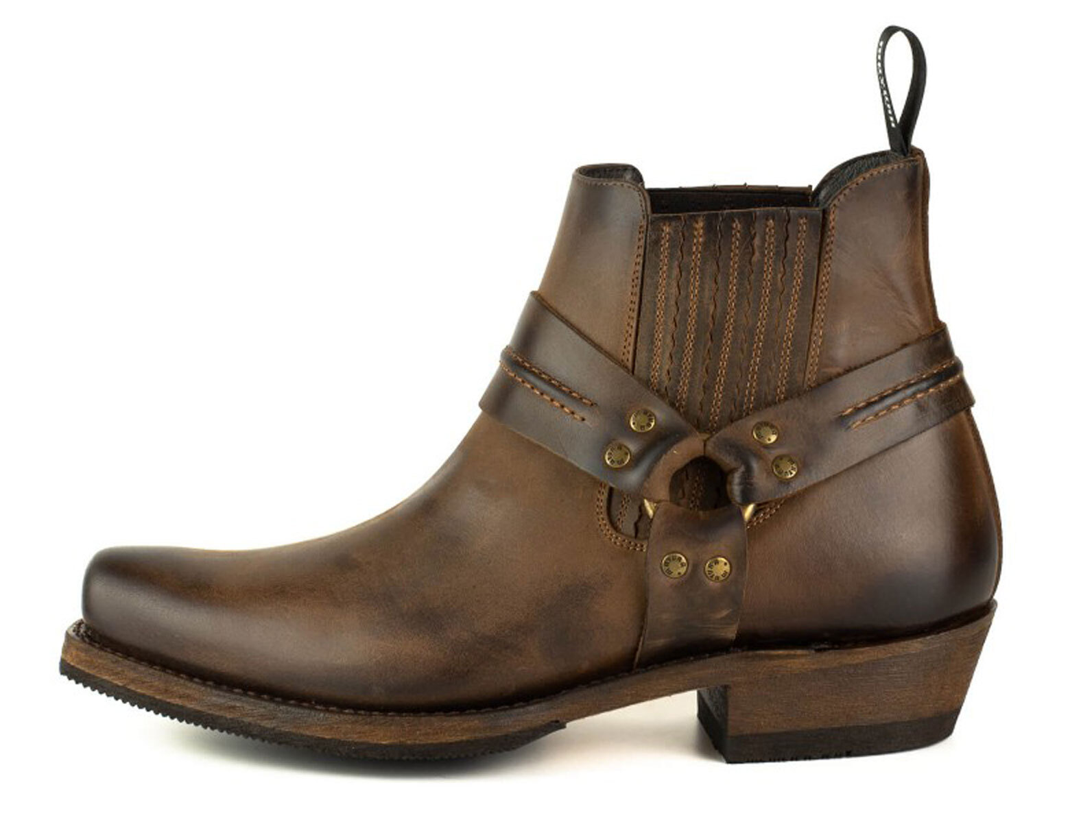 Vêtement en cuir Santiags homme marron