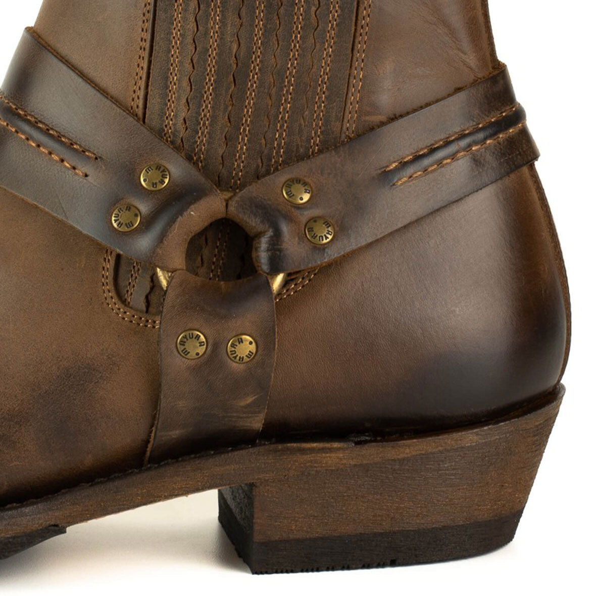 Vêtement en cuir Santiags homme marron