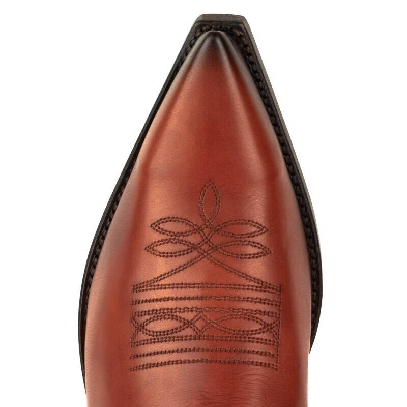 Vêtement en cuir Santiags homme cognac