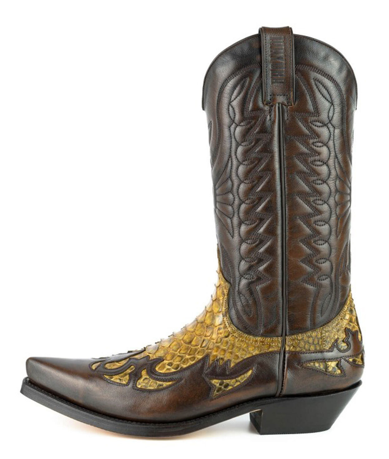 Vêtement en cuir Santiags homme camel