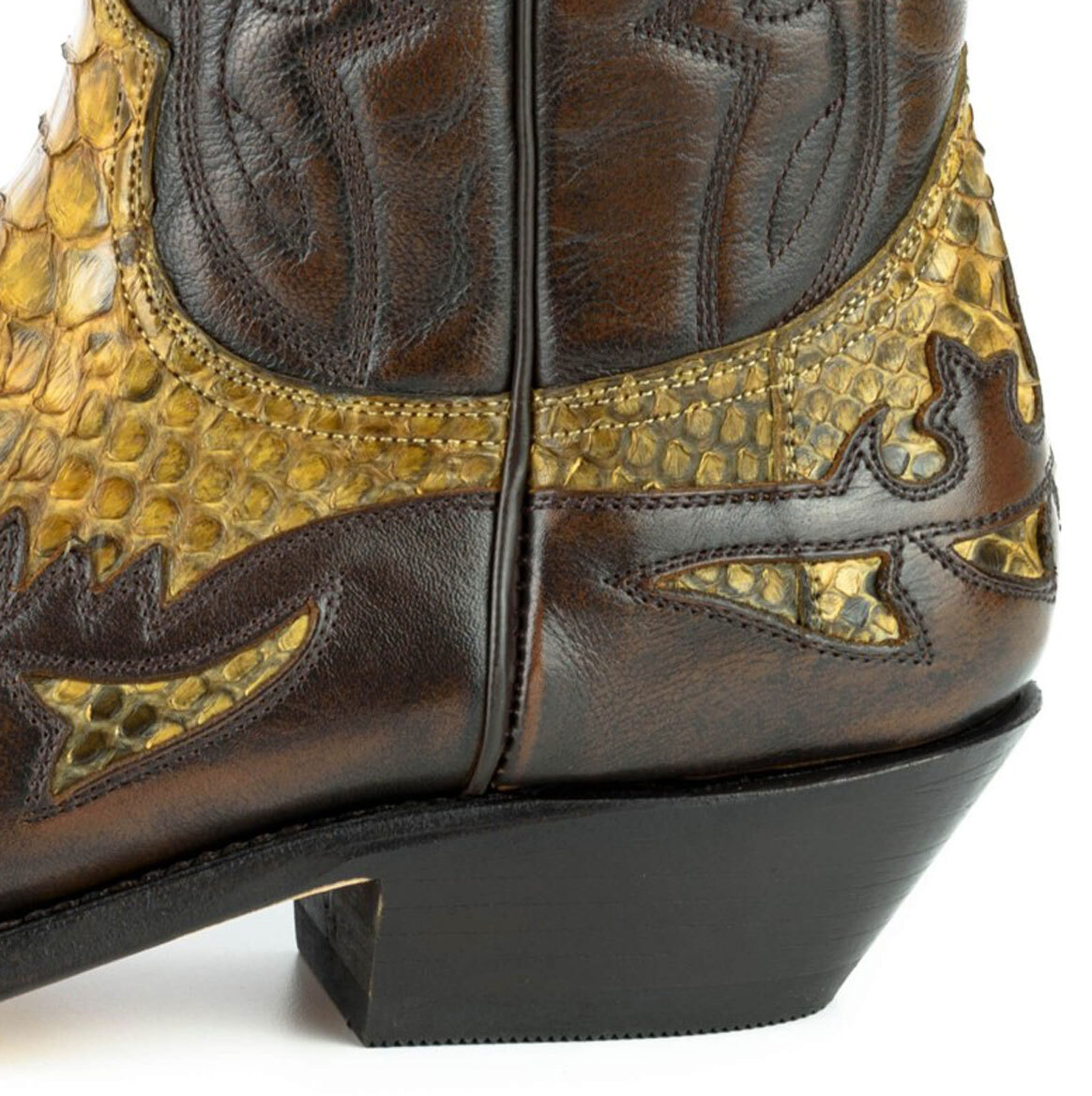 Vêtement en cuir Santiags homme camel