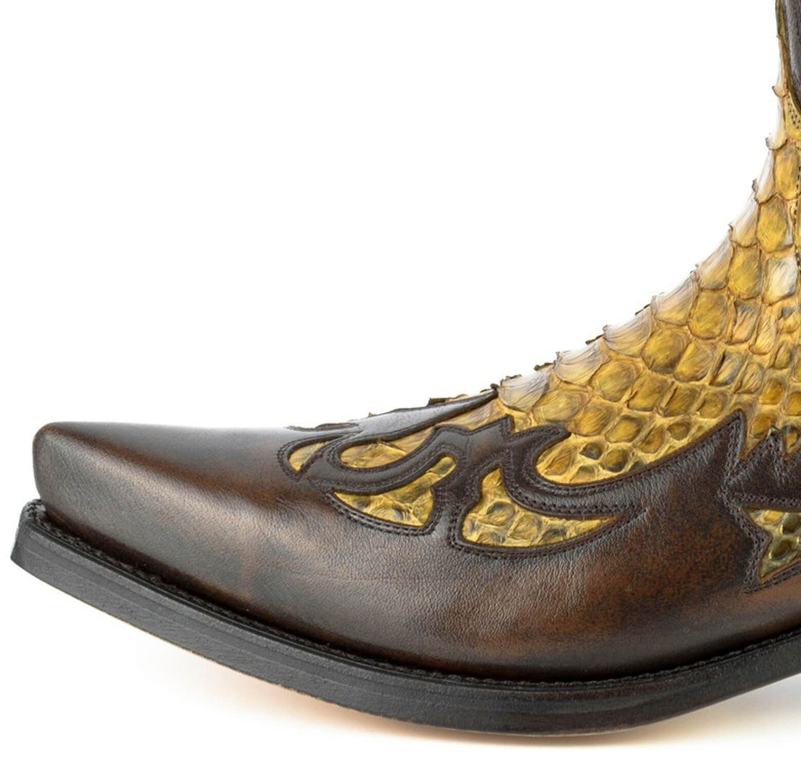 Vêtement en cuir Santiags homme camel