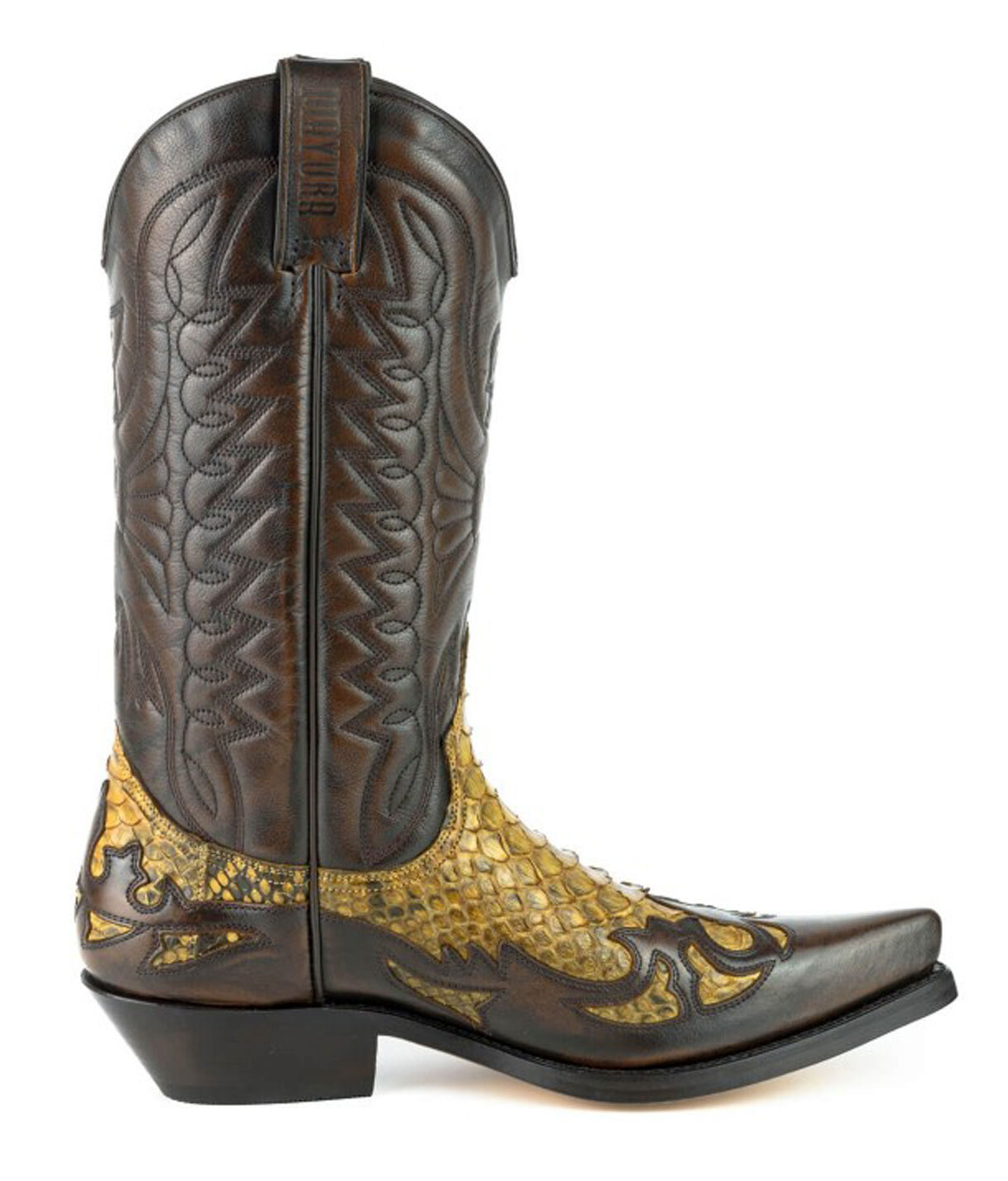 Vêtement en cuir Santiags homme camel