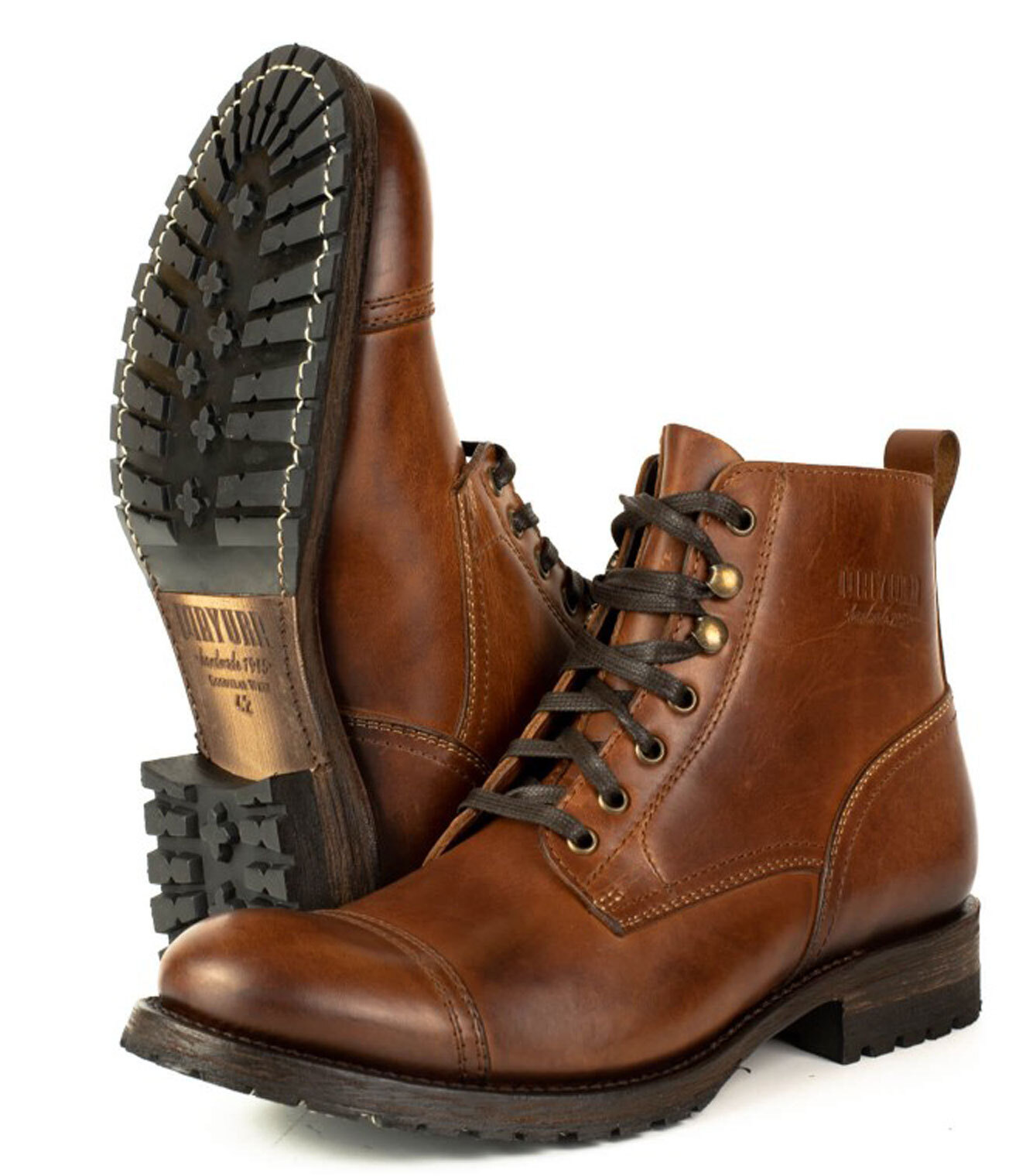 Vêtement en cuir Santiags homme marron