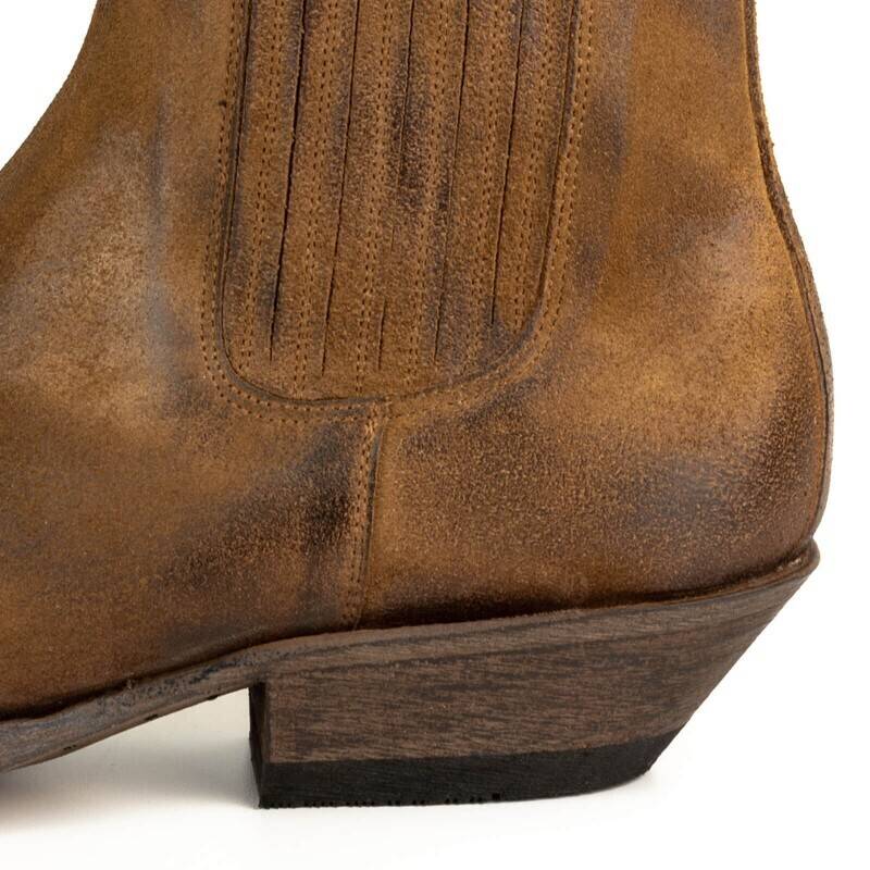 Vêtement en cuir Santiags homme cognac