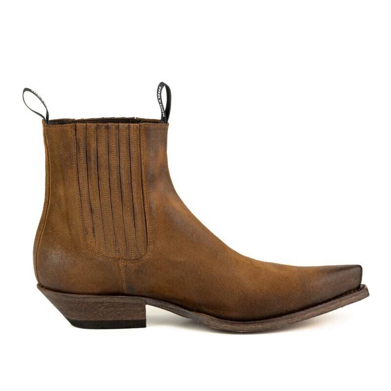 Vêtement en cuir Santiags homme cognac