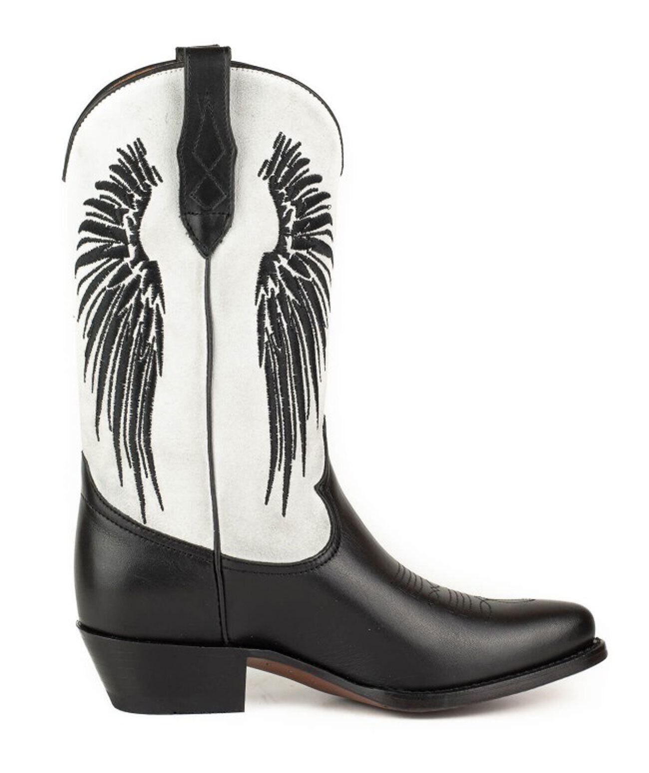 Vêtement en cuir Santiags femme noir, blanc