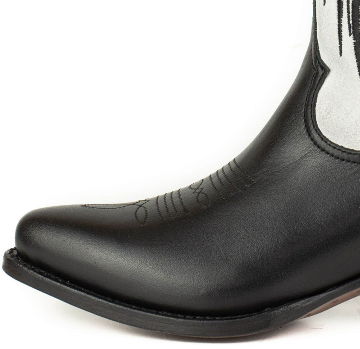 Vêtement en cuir Santiags femme noir, blanc