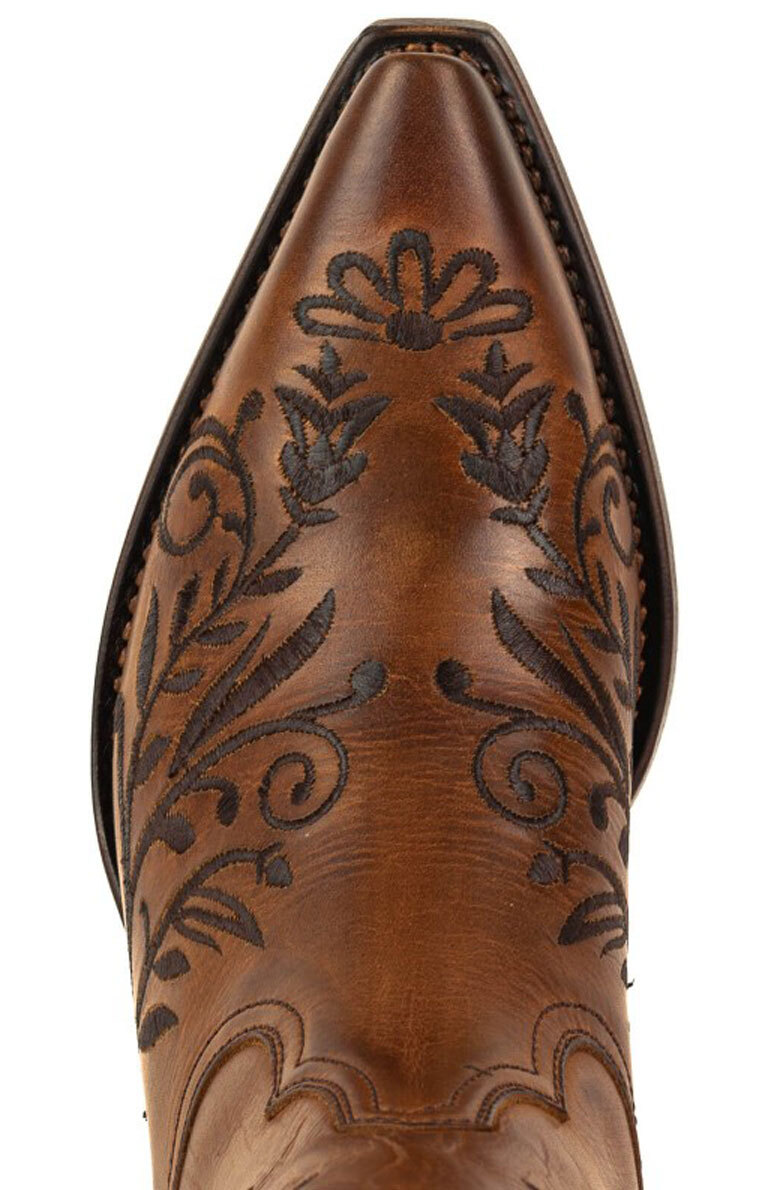 Vêtement en cuir Santiags femme cognac