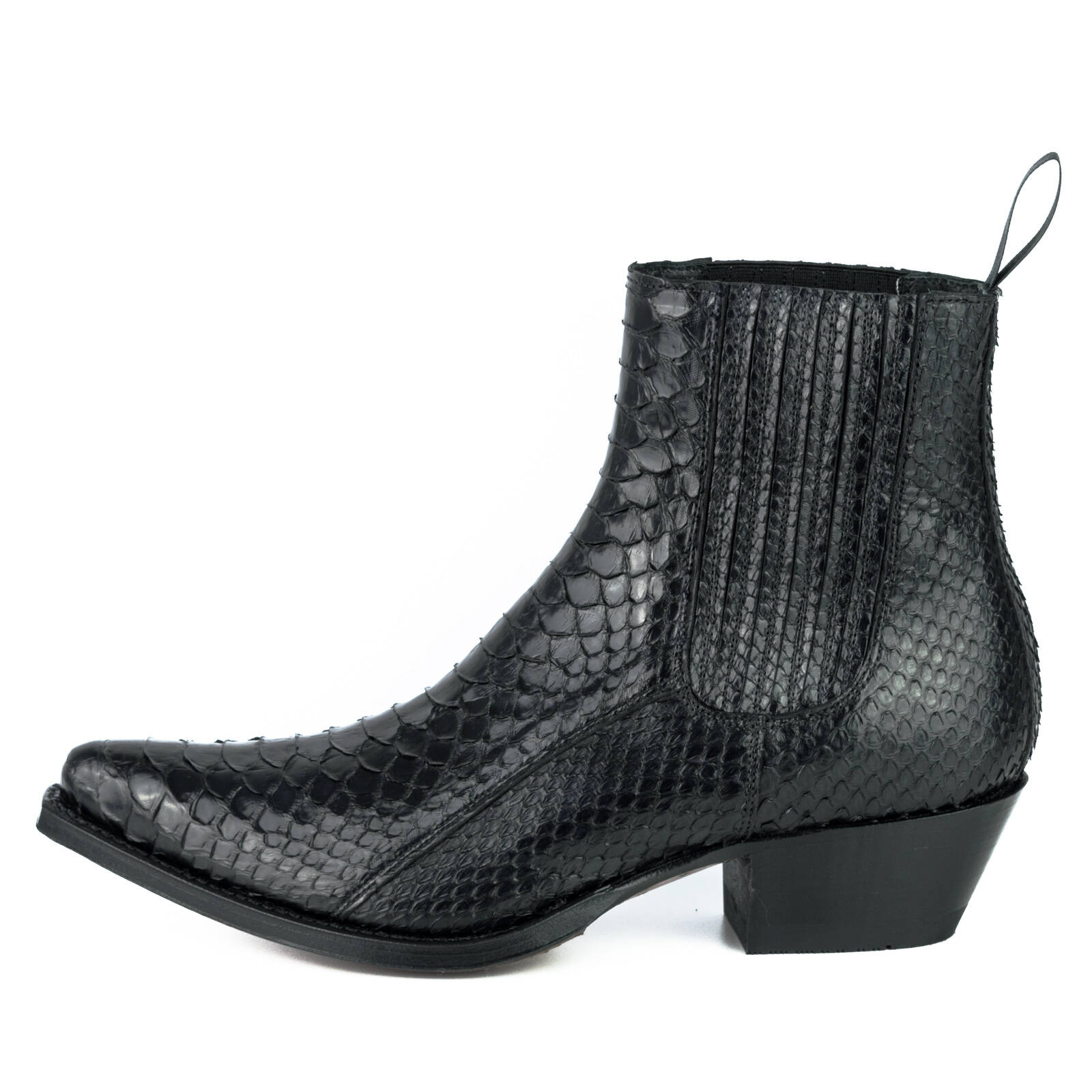 Vêtement en cuir Santiags femme noir