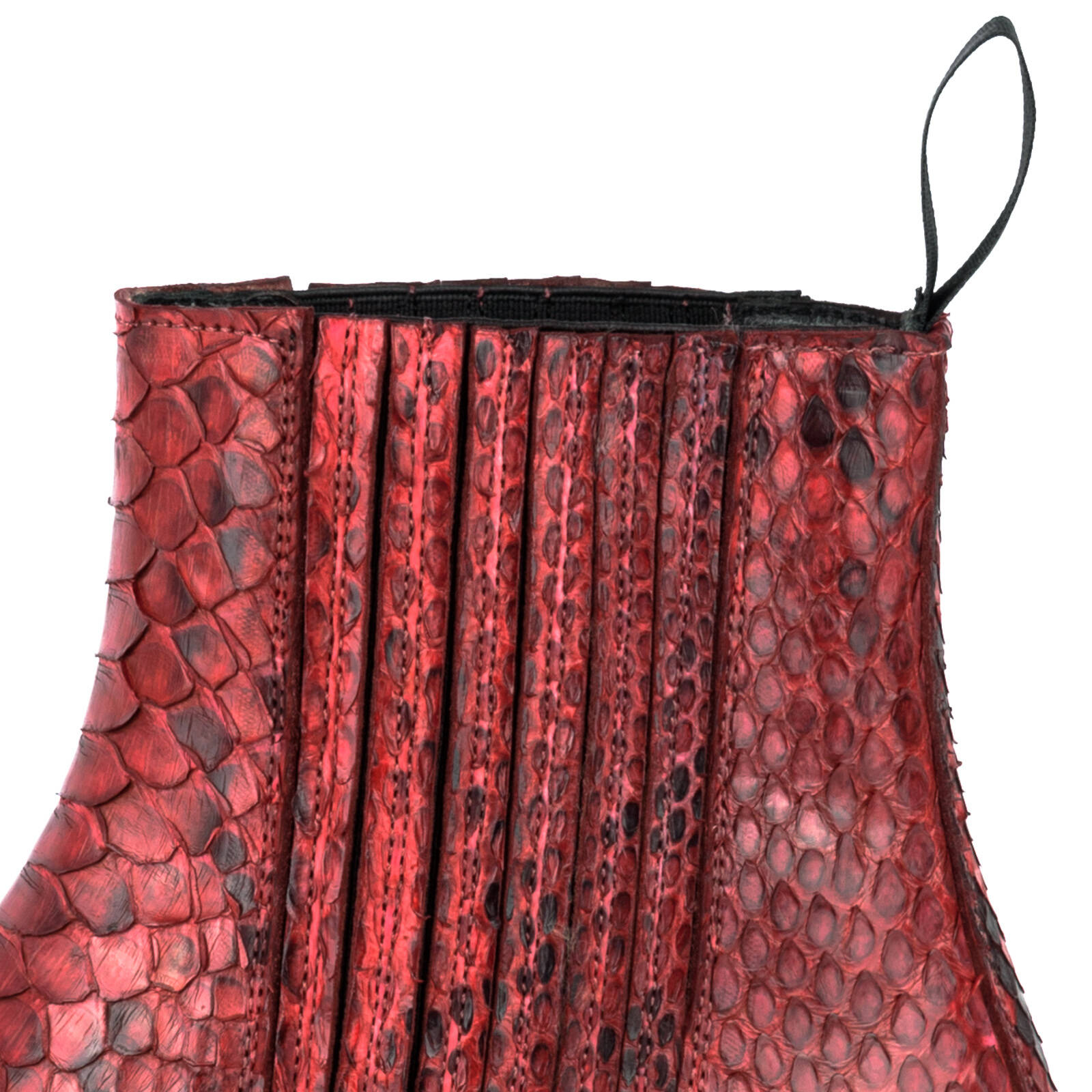 Vêtement en cuir Santiags femme rouge