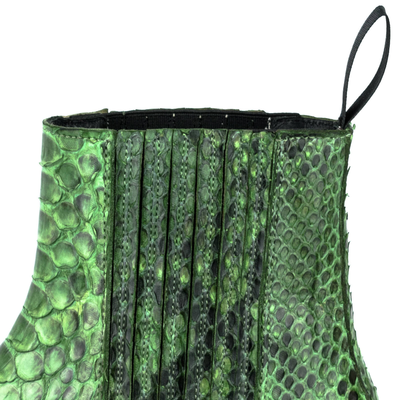 Vêtement en cuir Santiags femme vert