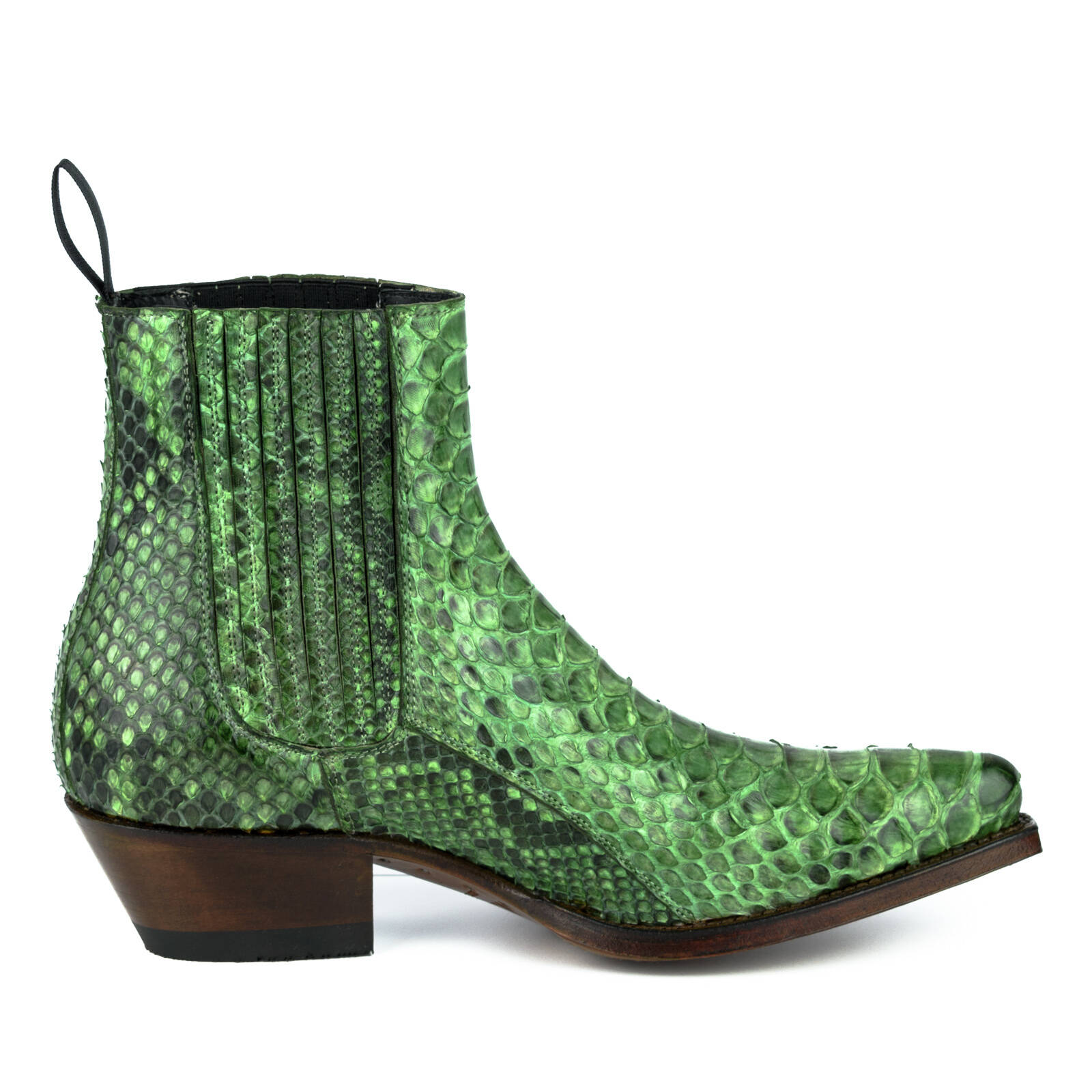 Vêtement en cuir Santiags femme vert