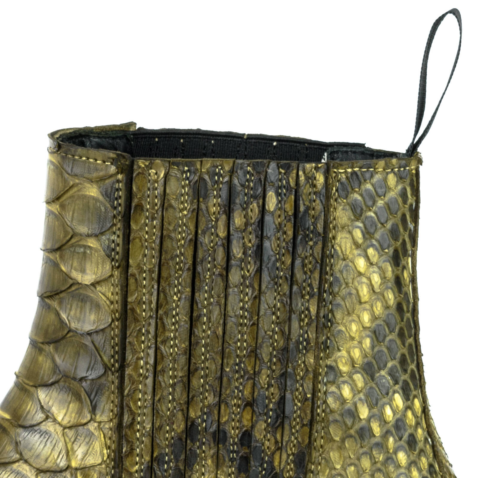 Vêtement en cuir Santiags femme kaki