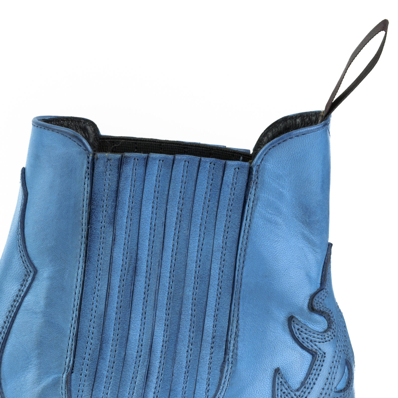 Vêtement en cuir Santiags femme bleu