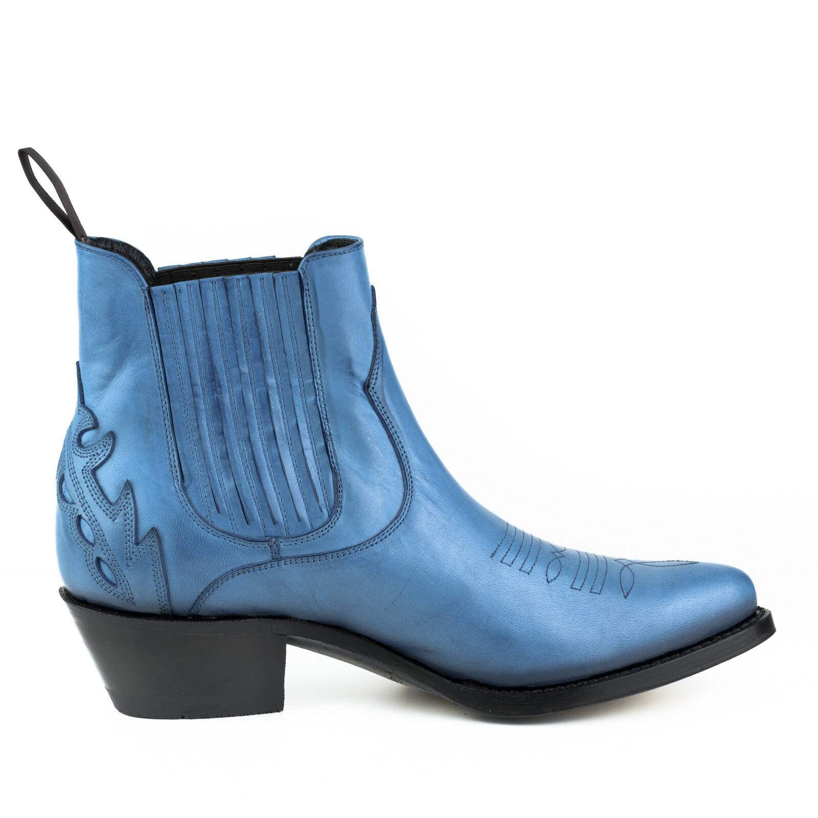 Vêtement en cuir Santiags femme bleu