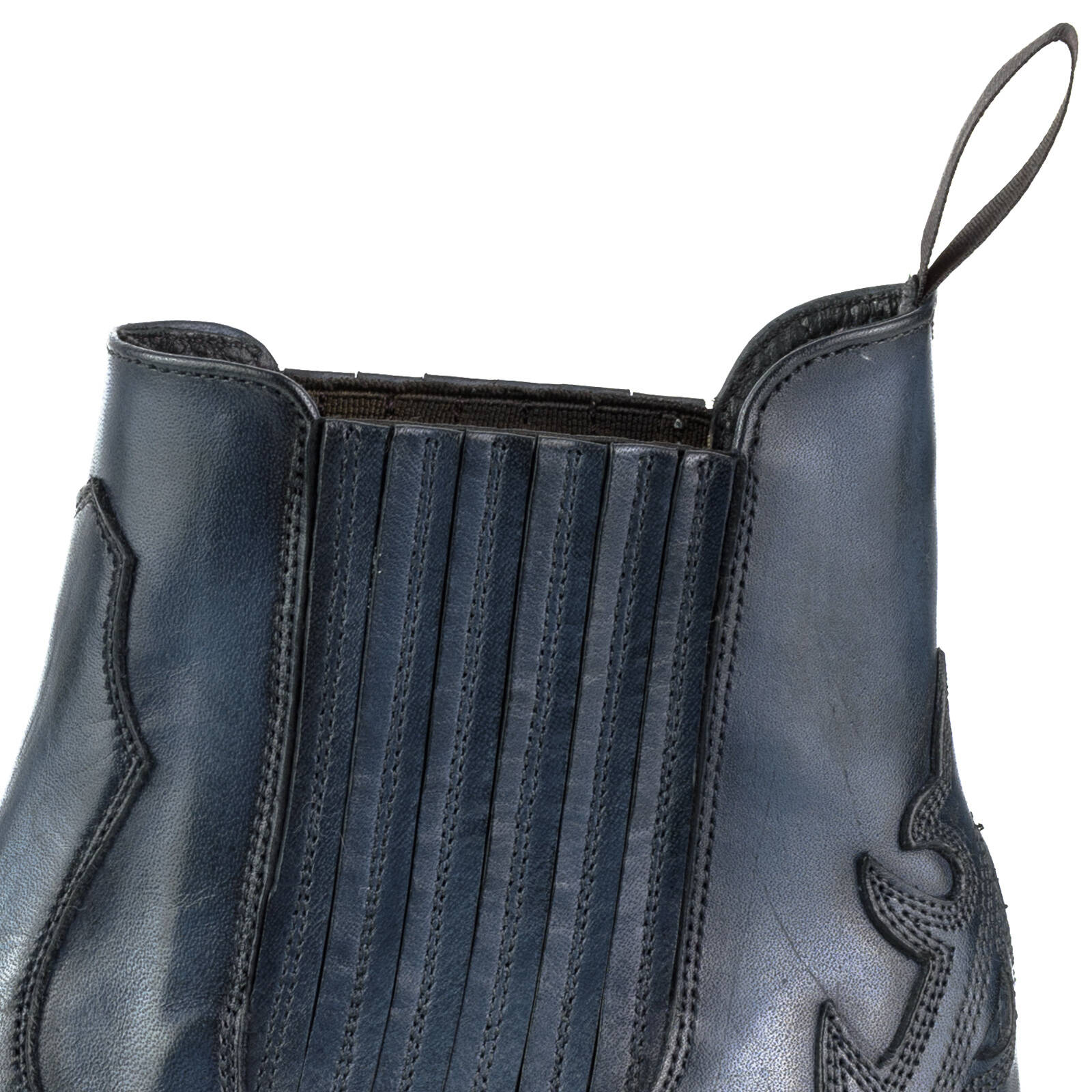 Vêtement en cuir Santiags femme bleu