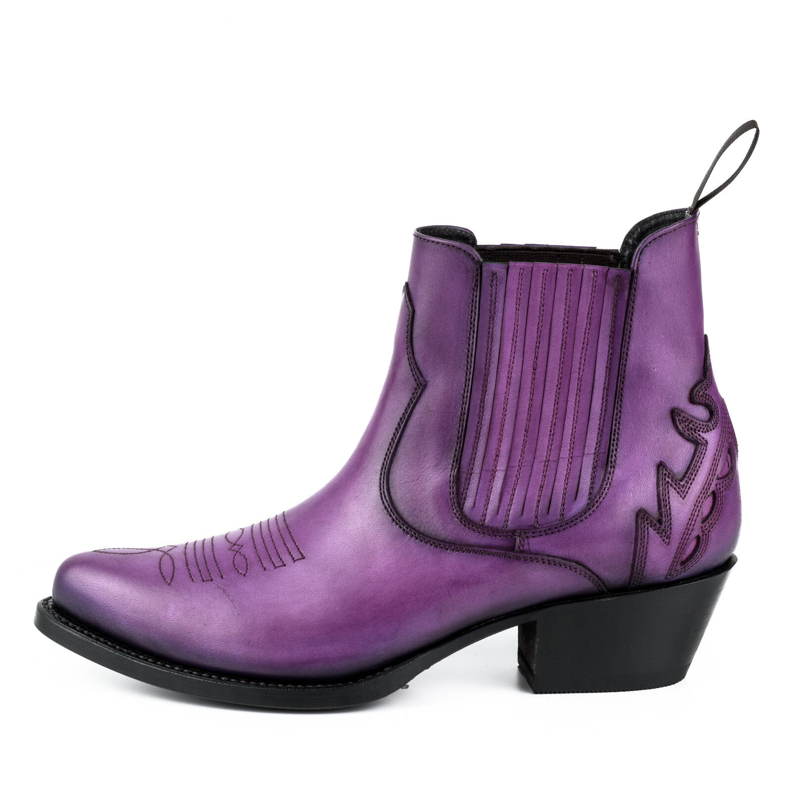 Vêtement en cuir Santiags femme violet
