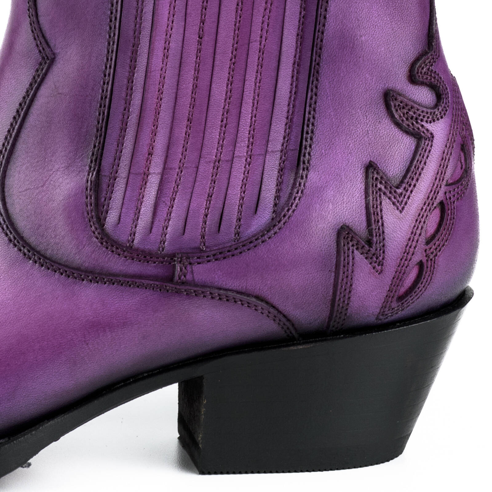 Vêtement en cuir Santiags femme violet