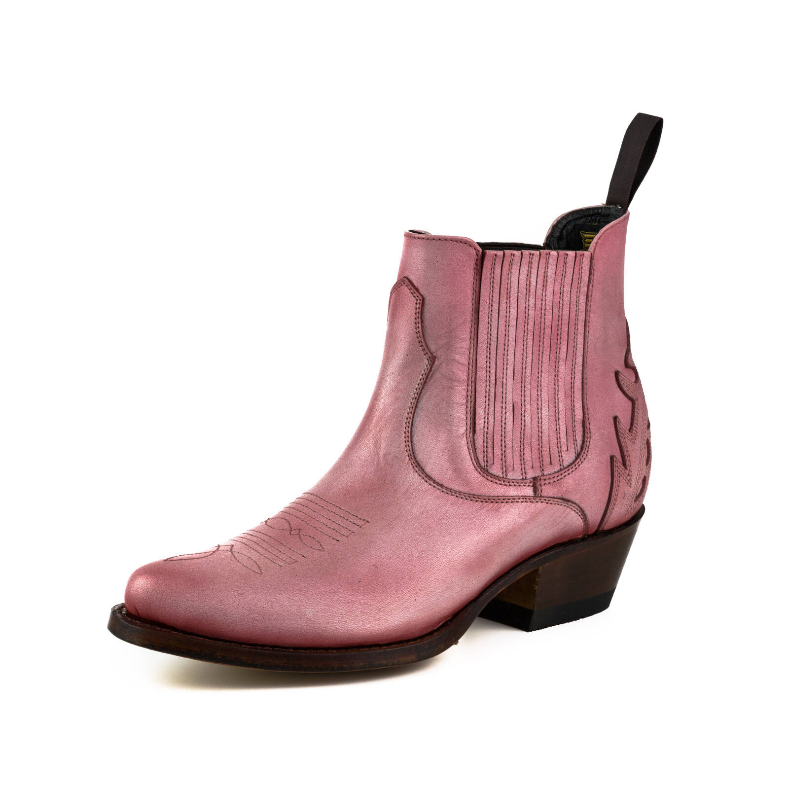 Vêtement en cuir Santiags femme rose