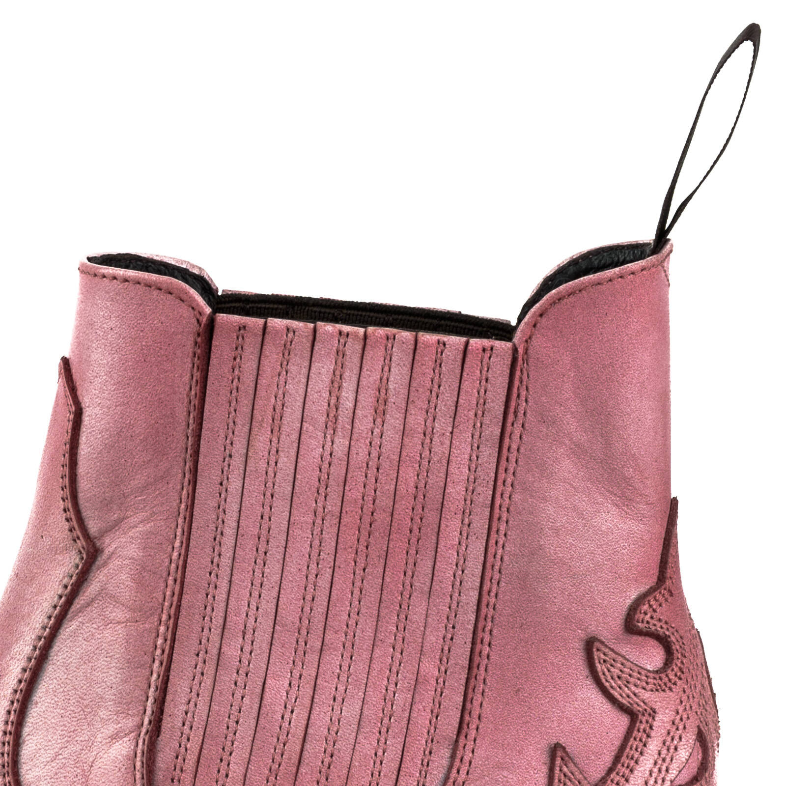 Vêtement en cuir Santiags femme rose