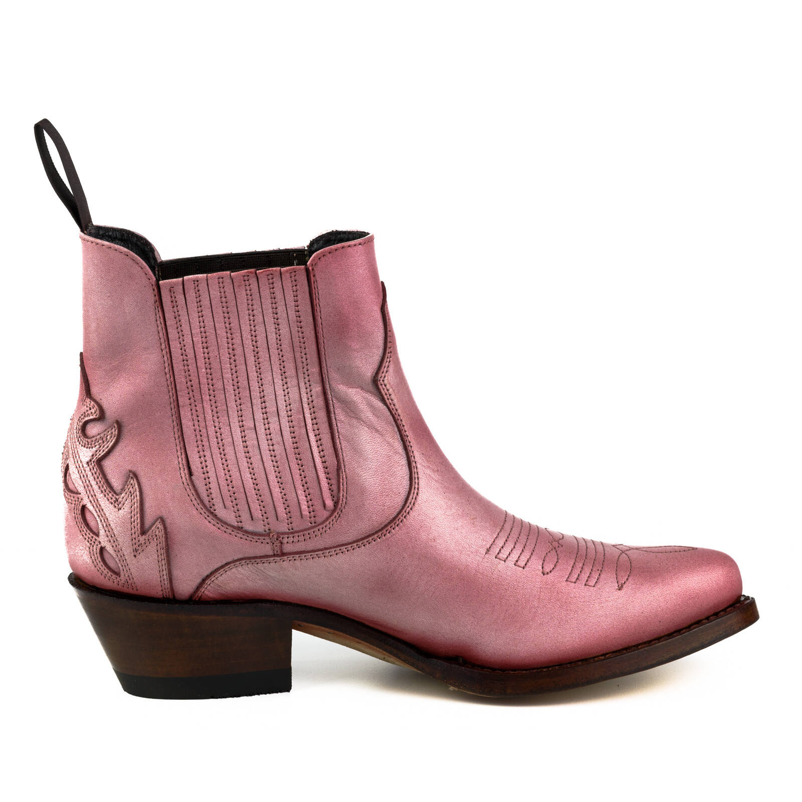 Vêtement en cuir Santiags femme rose